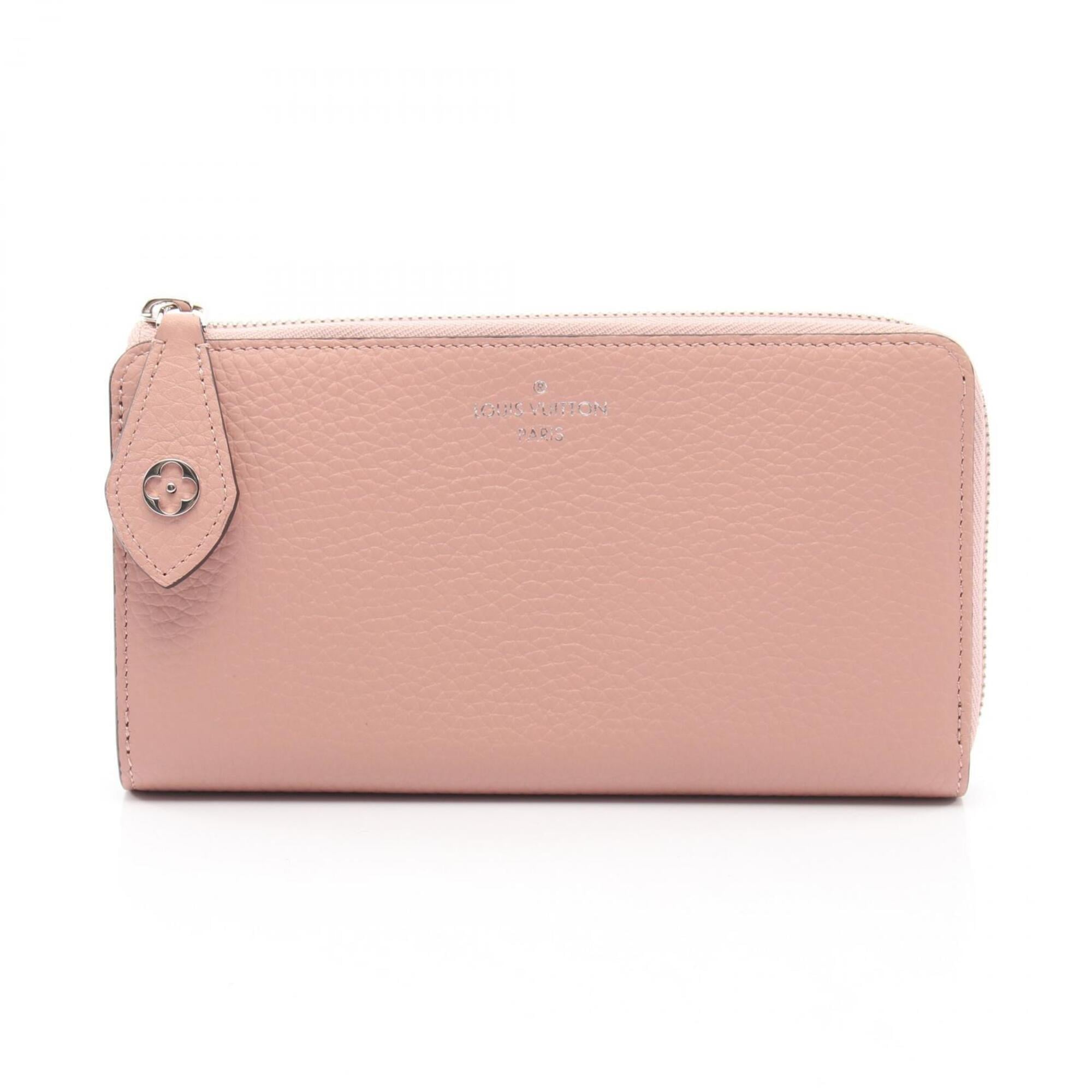 Louis Vuitton Pink Leather Long Wallet (Bi-Fold) (Pre-Owned)
