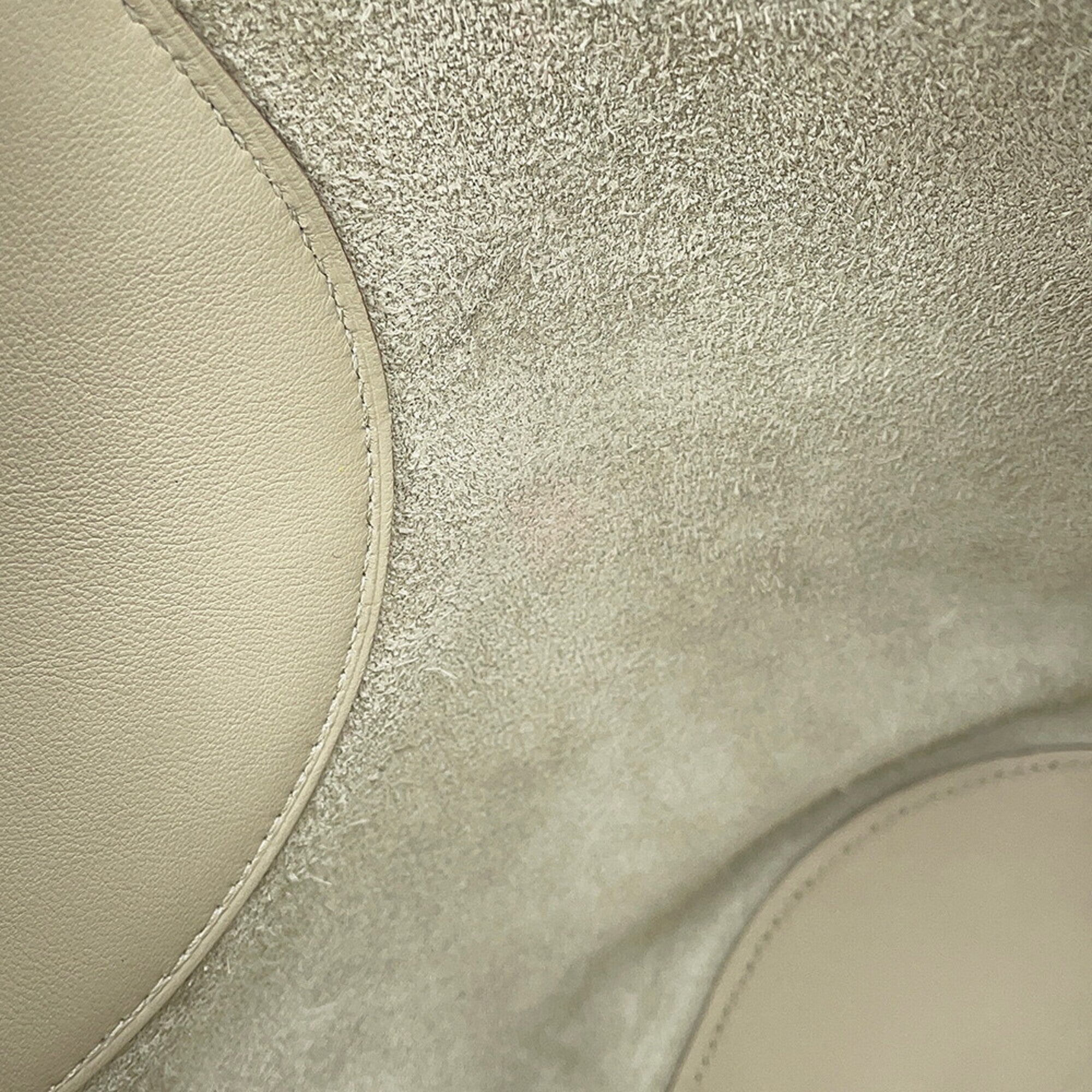 Hermes Light Gray Taurillon Clemence Leather Swift Leather Tote Bag (Pre-Owned)