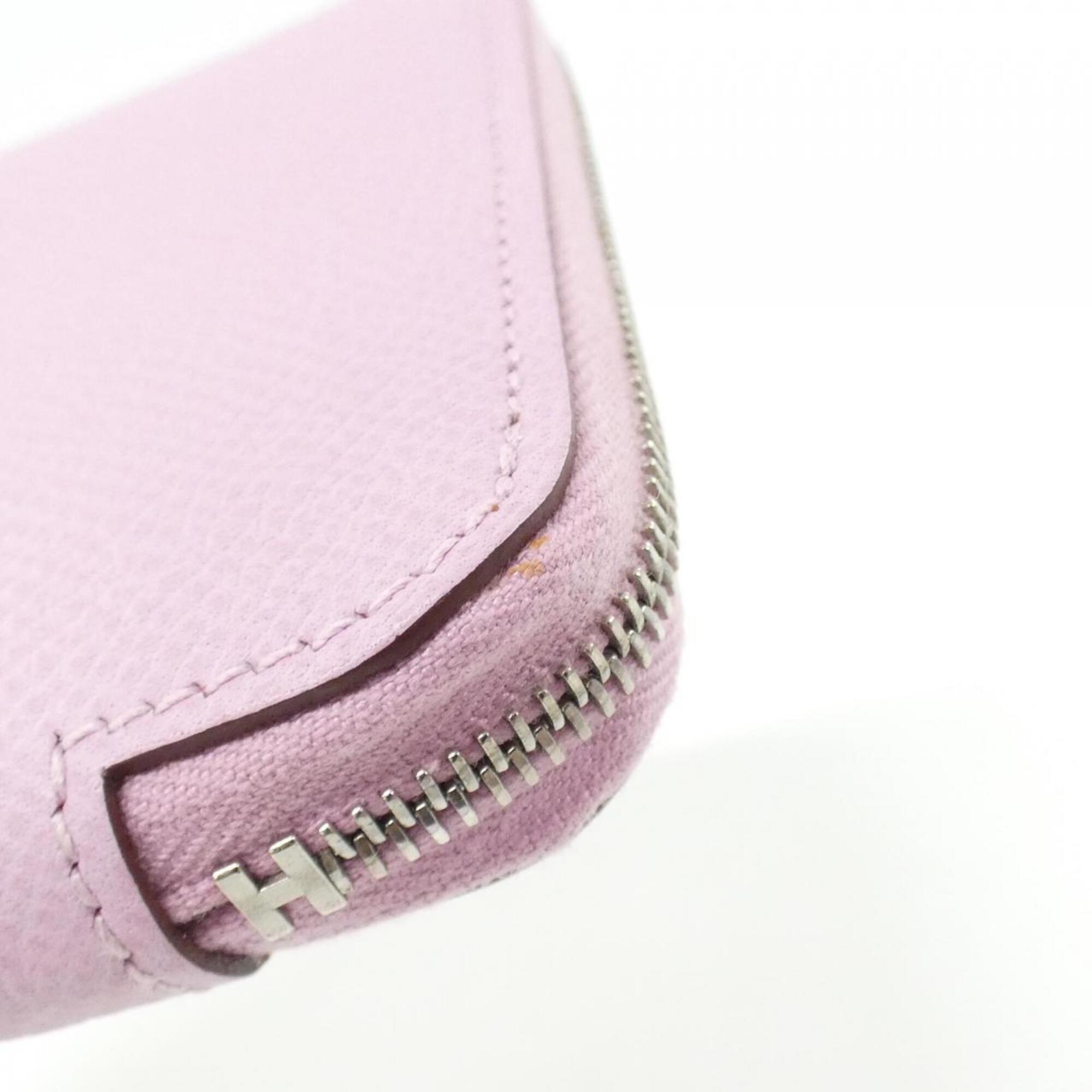 Hermes Pink Epsom Leather Silk Wallet (Bi-Fold) (Pre-Owned)