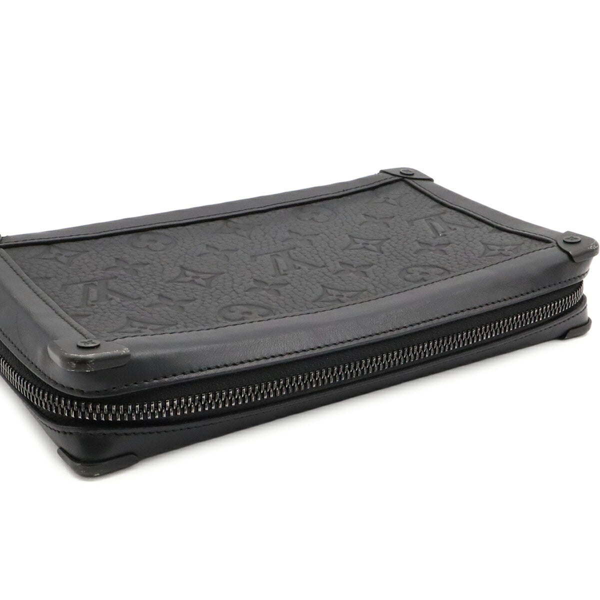 Louis Vuitton Black Monogram Clutch Bag (Pre-Owned)