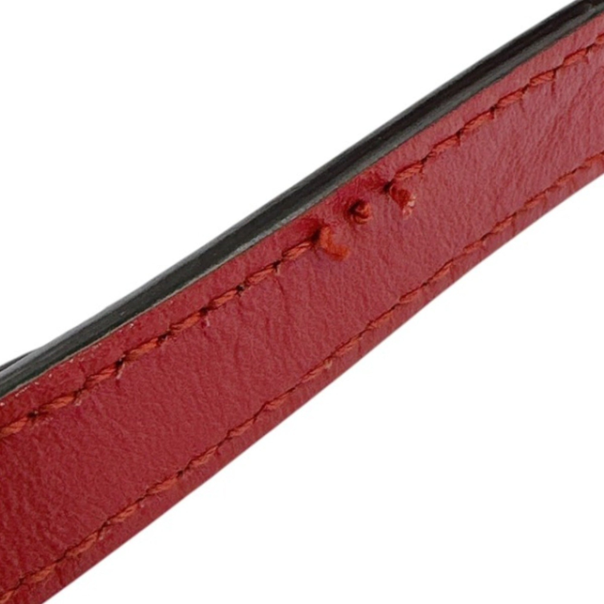 Gucci Red Color Leather Shoulder Bag Sling Bag (Pre-Owned)