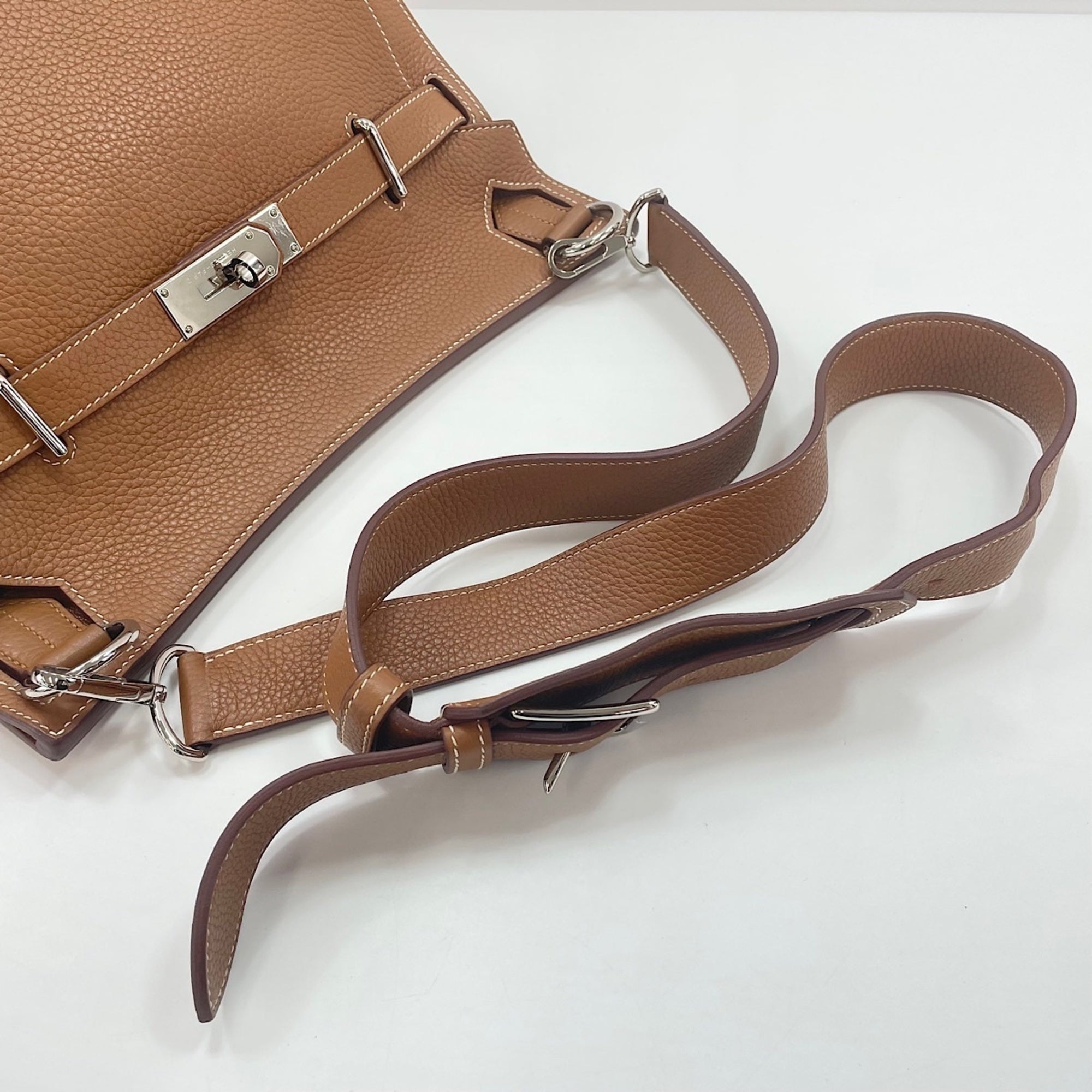 Hermes Jypsiere Brown Shoulder Bag (Pre-Owned)