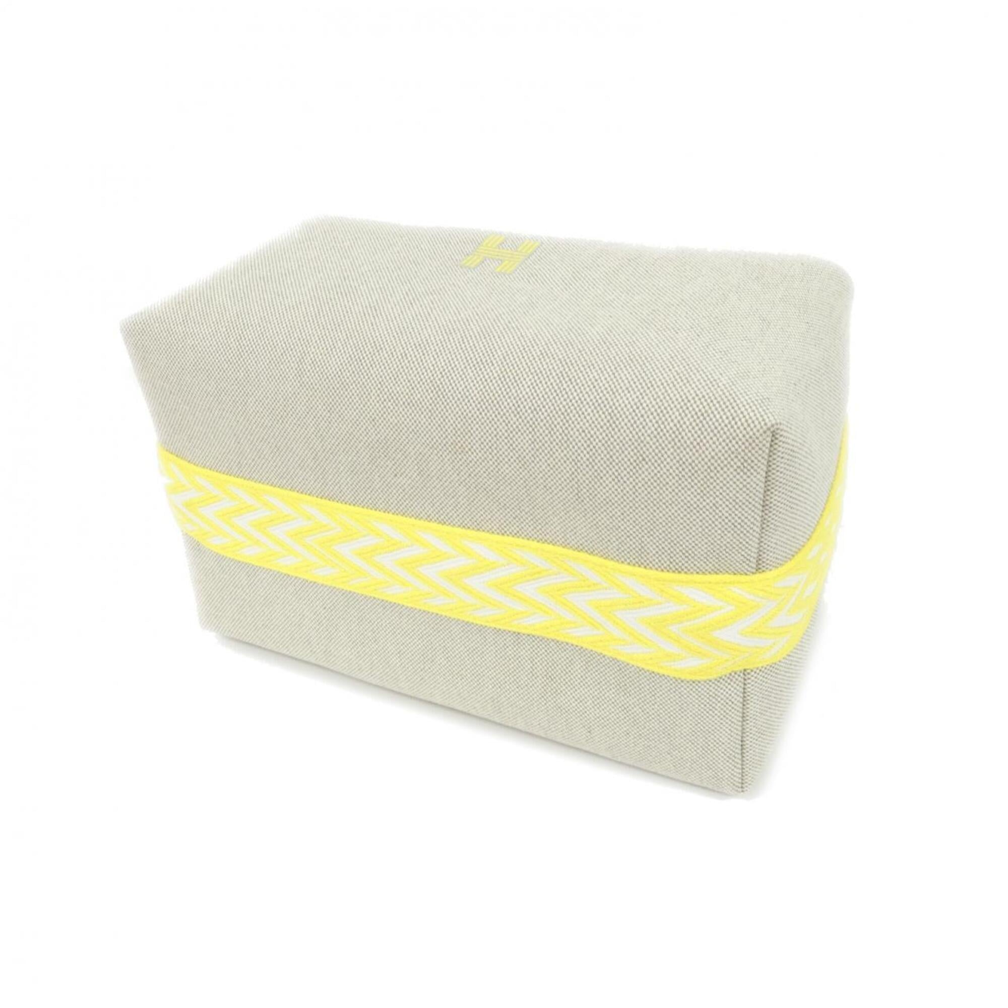 Hermes Beige Canvas Handbag Pouch (Pre-Owned)