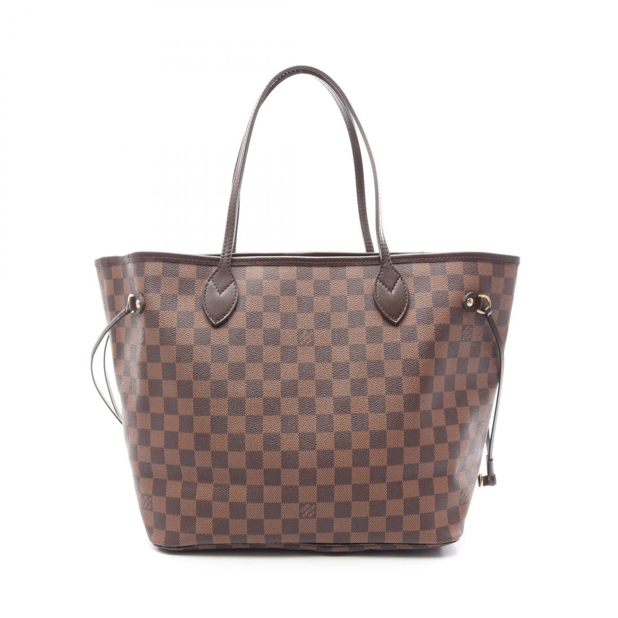 Louis Vuitton Brown Coated Canvas Leather Handbag Tote Bag (Pre-Owned)
