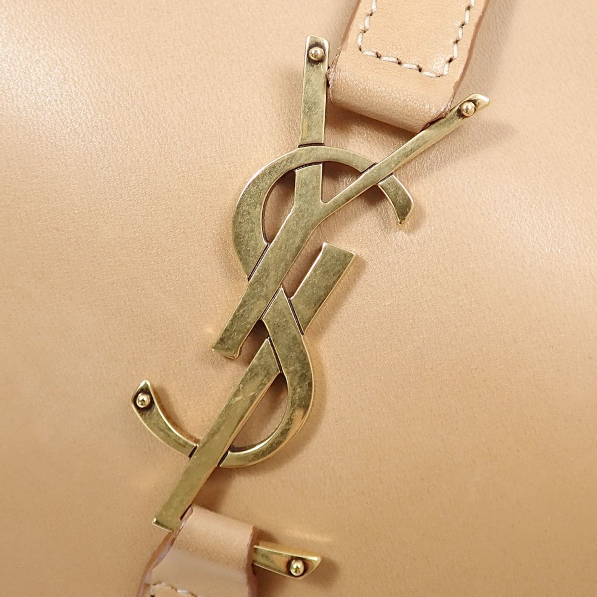 Saint Laurent Camel Suede Leather Shoulder Bag (Pre-Owned)