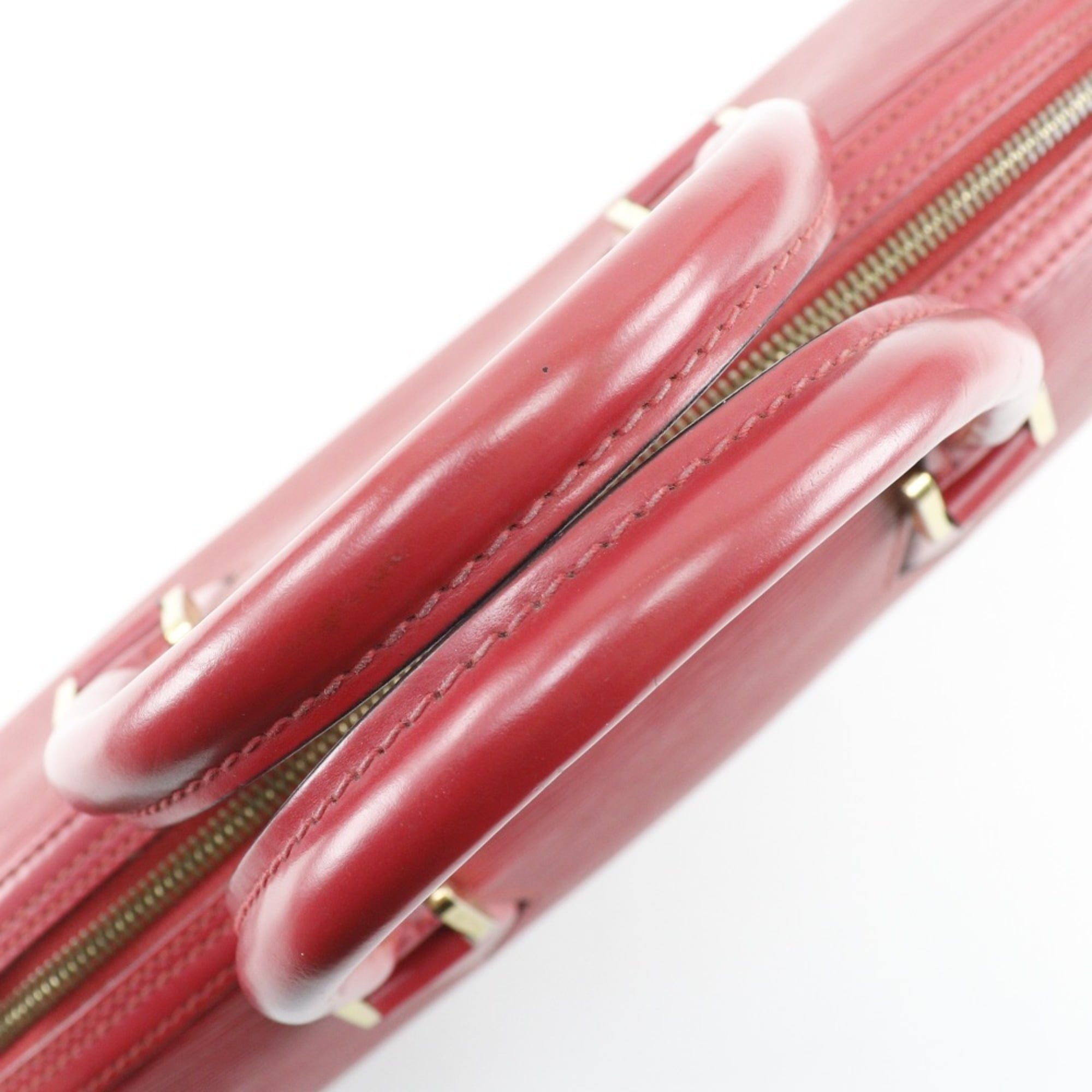 Louis Vuitton Castilian Red Red Color Epi Leather Handbag (Pre-Owned)