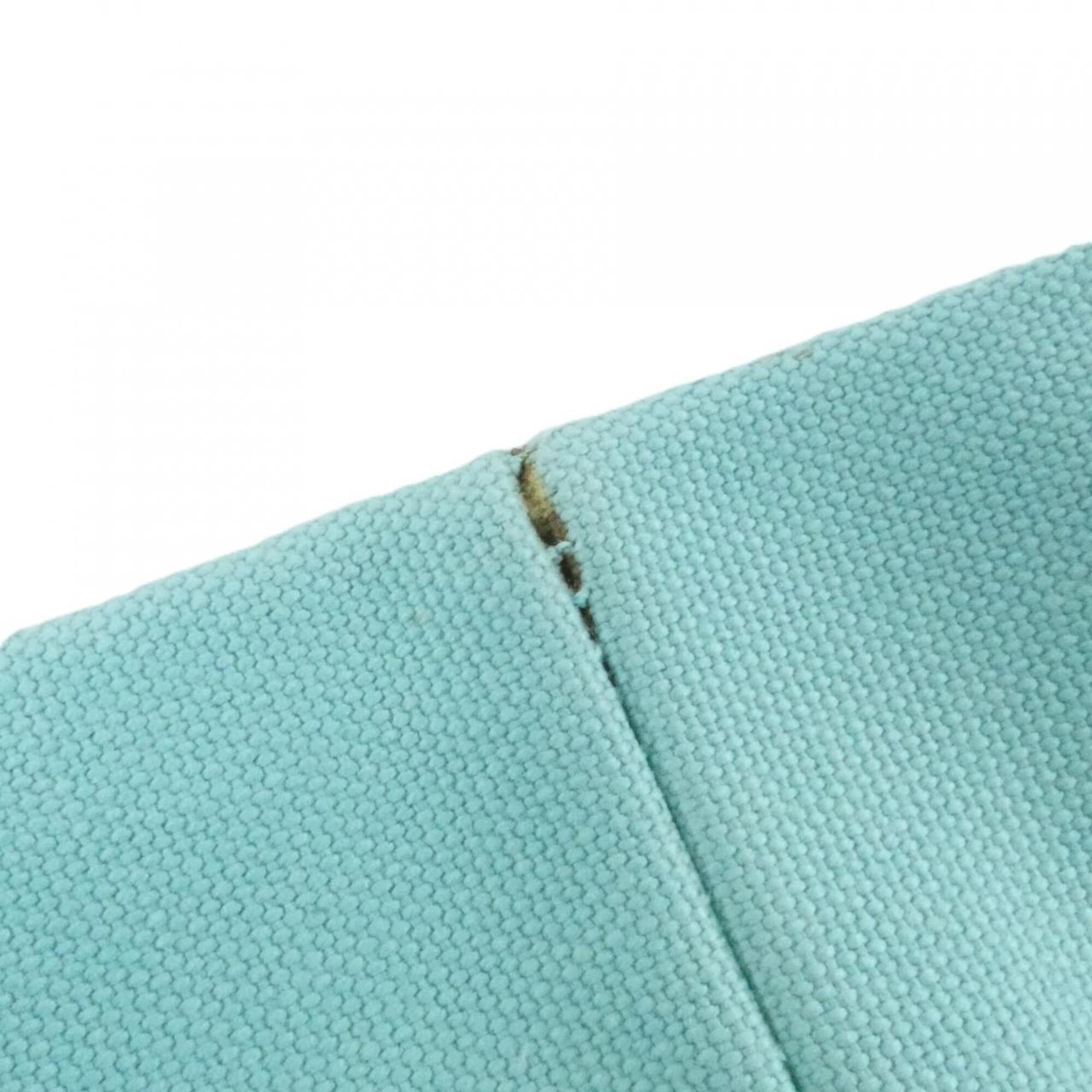 Tiffany Tiffany Blue Canvas Leather Handbag (Pre-Owned)