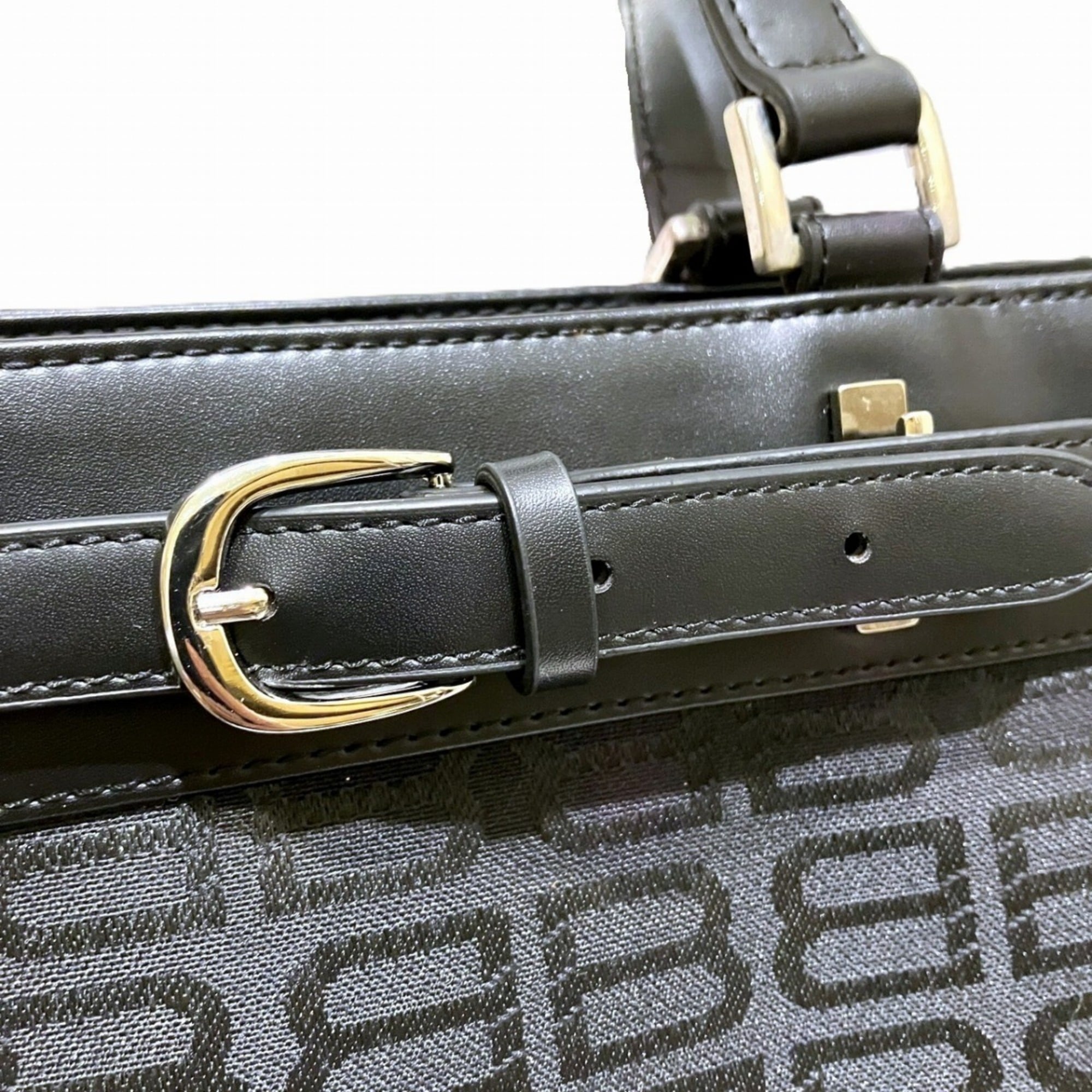 Balenciaga Black Canvas Leather Tote Bag (Pre-Owned)