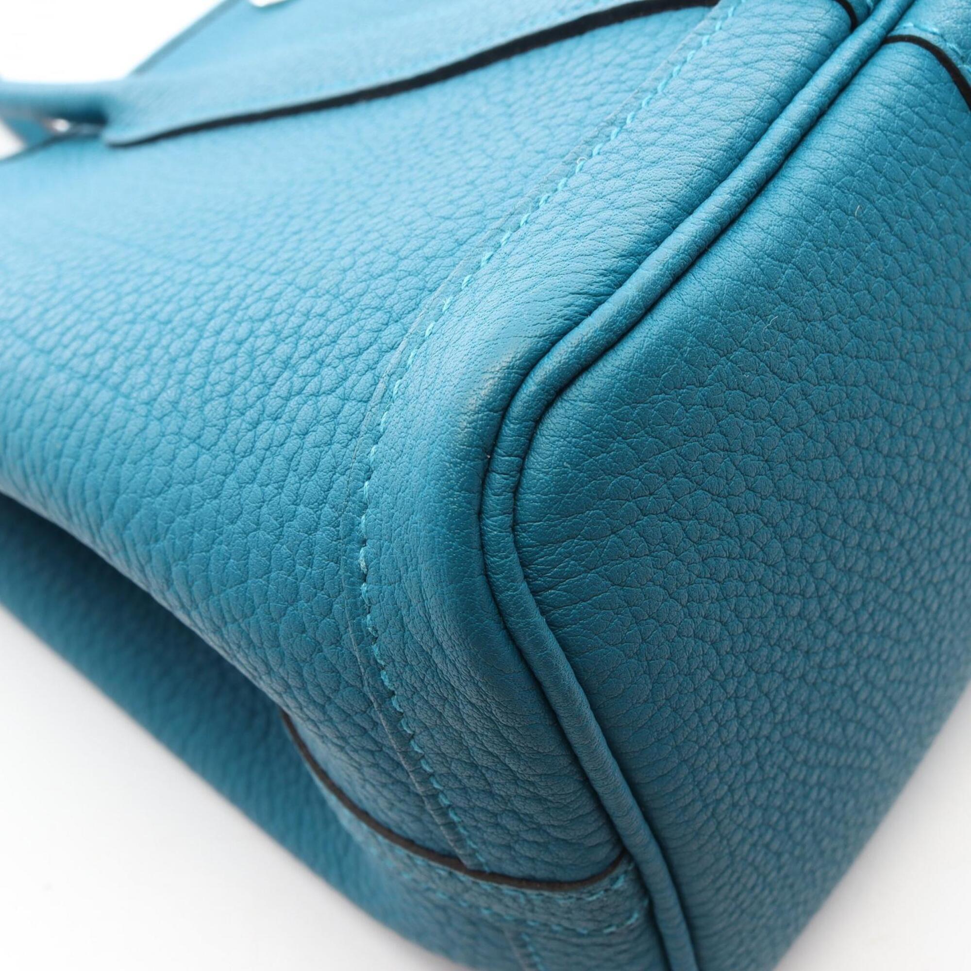 Hermes Green Negonda Leather Handbag Tote Bag (Pre-Owned)
