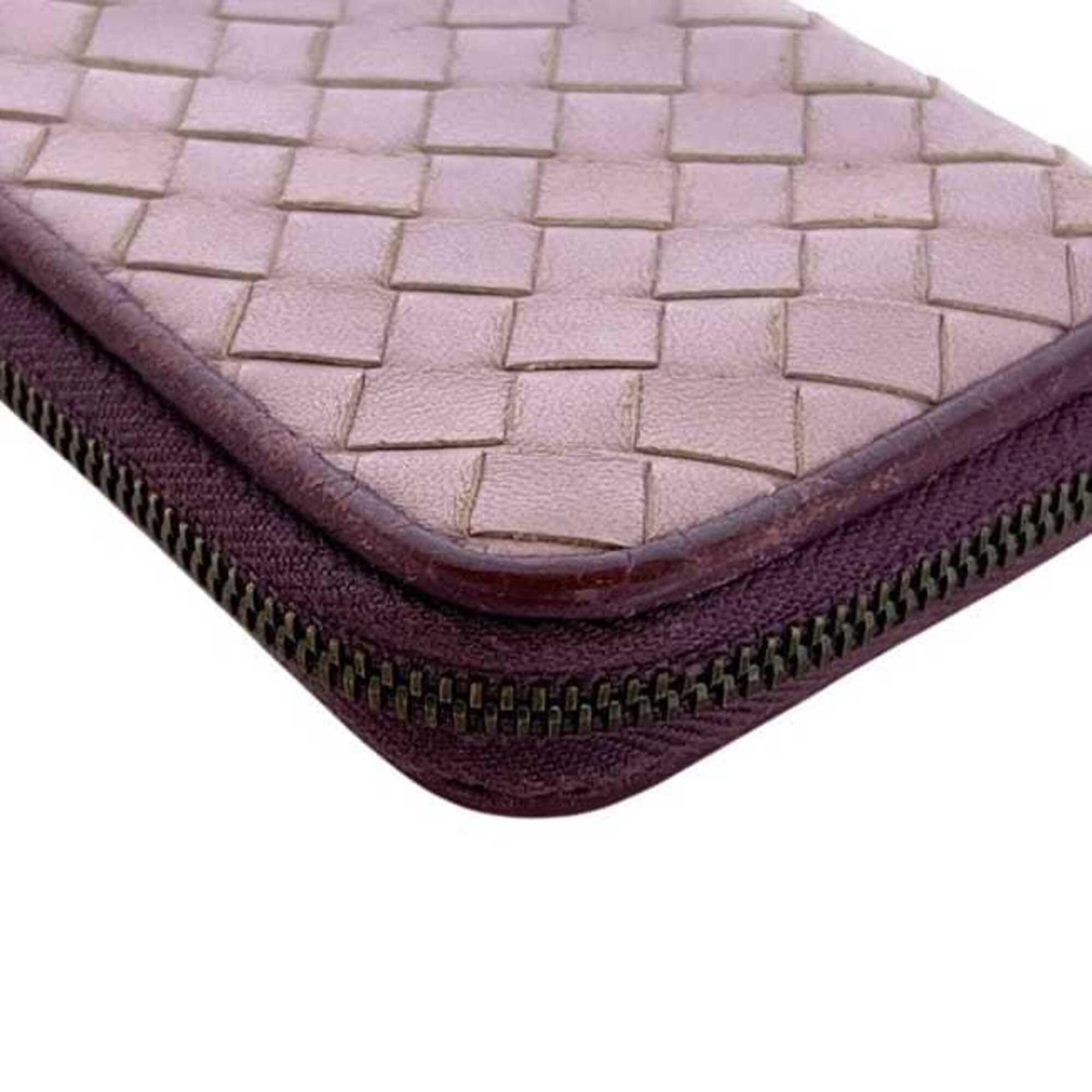 Bottega Veneta Purple Leather Coin Purse/Coin Case (Pre-Owned)
