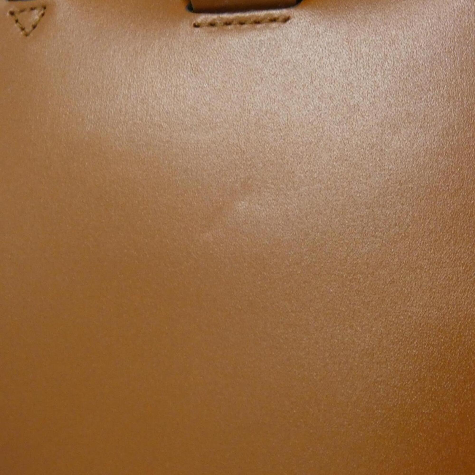 Gucci Brown Leather Handbag (Pre-Owned)