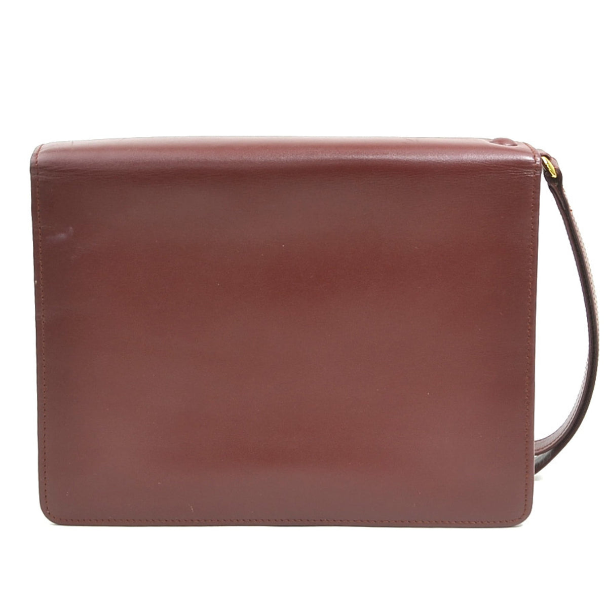 Cartier Burgundy Leather Clutch Bag (Pre-Owned)