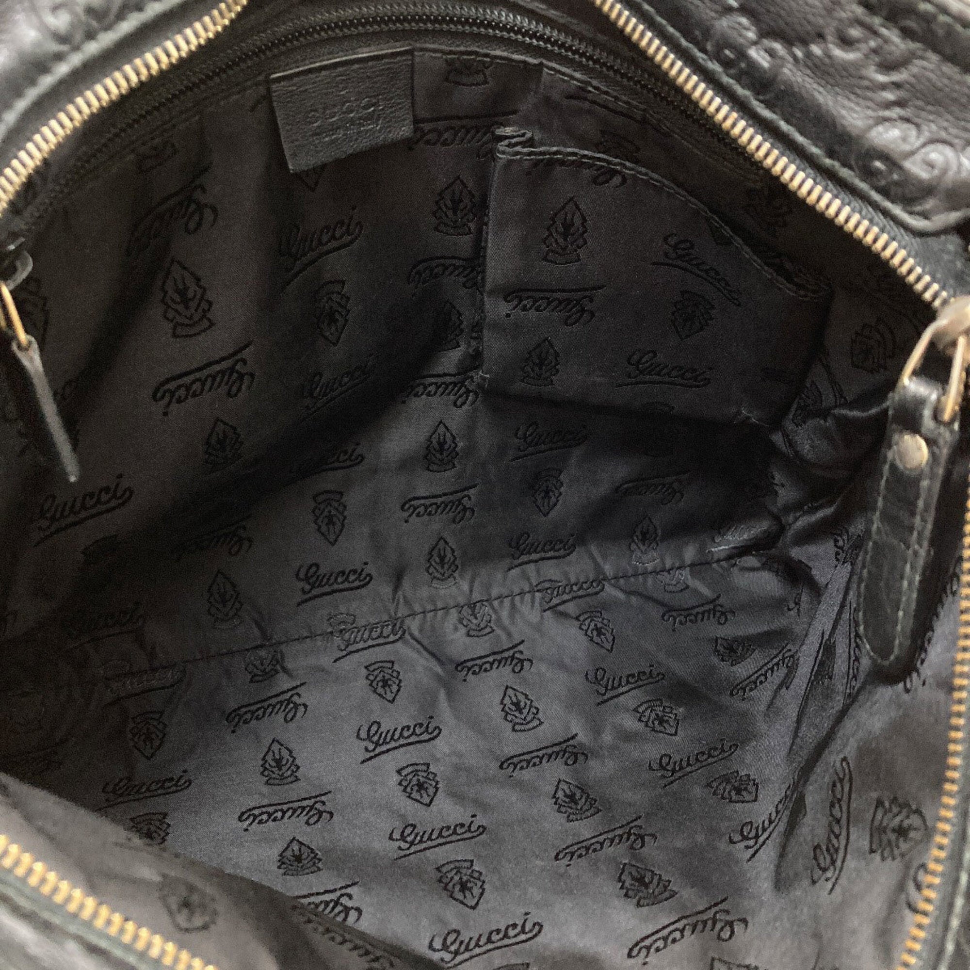 Gucci Black Leather Shoulder Bag (Pre-Owned)