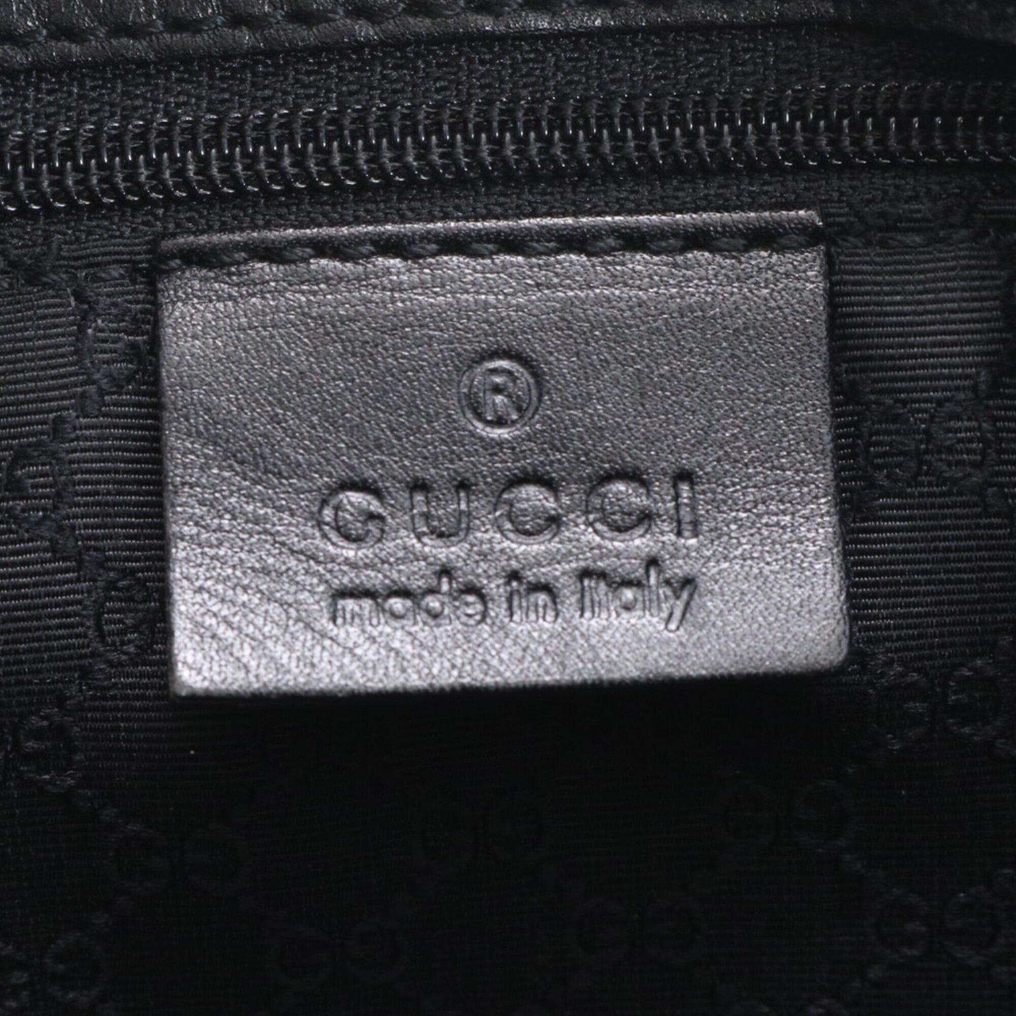Gucci Black Brown Leather Handbag Tote Bag (Pre-Owned)