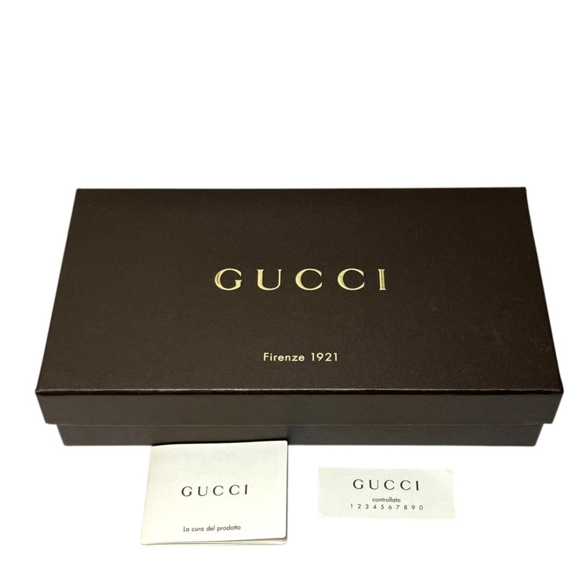 Gucci Gray Leather Long Wallet (Bi-Fold) (Pre-Owned)