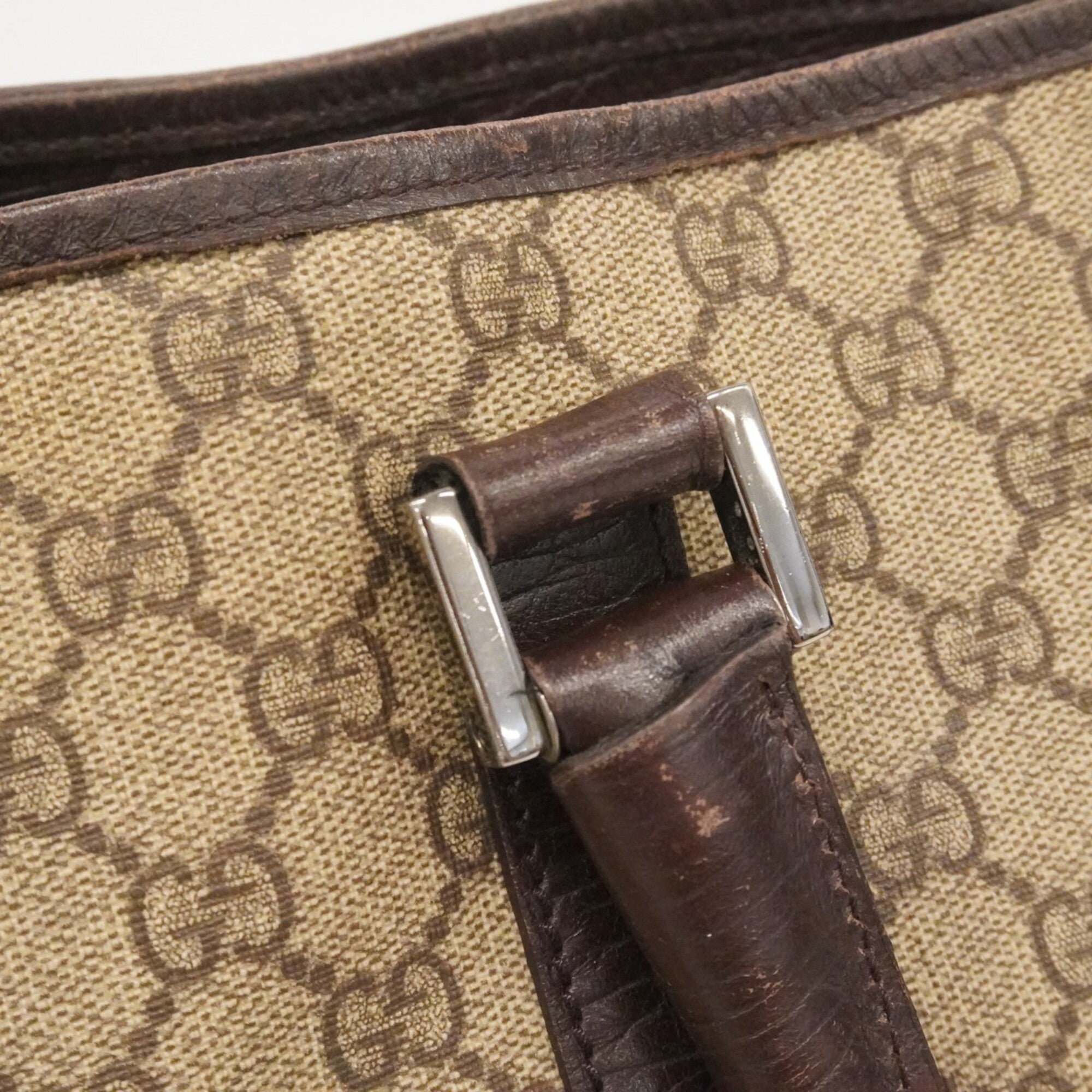 Gucci Brown Pvc Tote Bag (Pre-Owned)