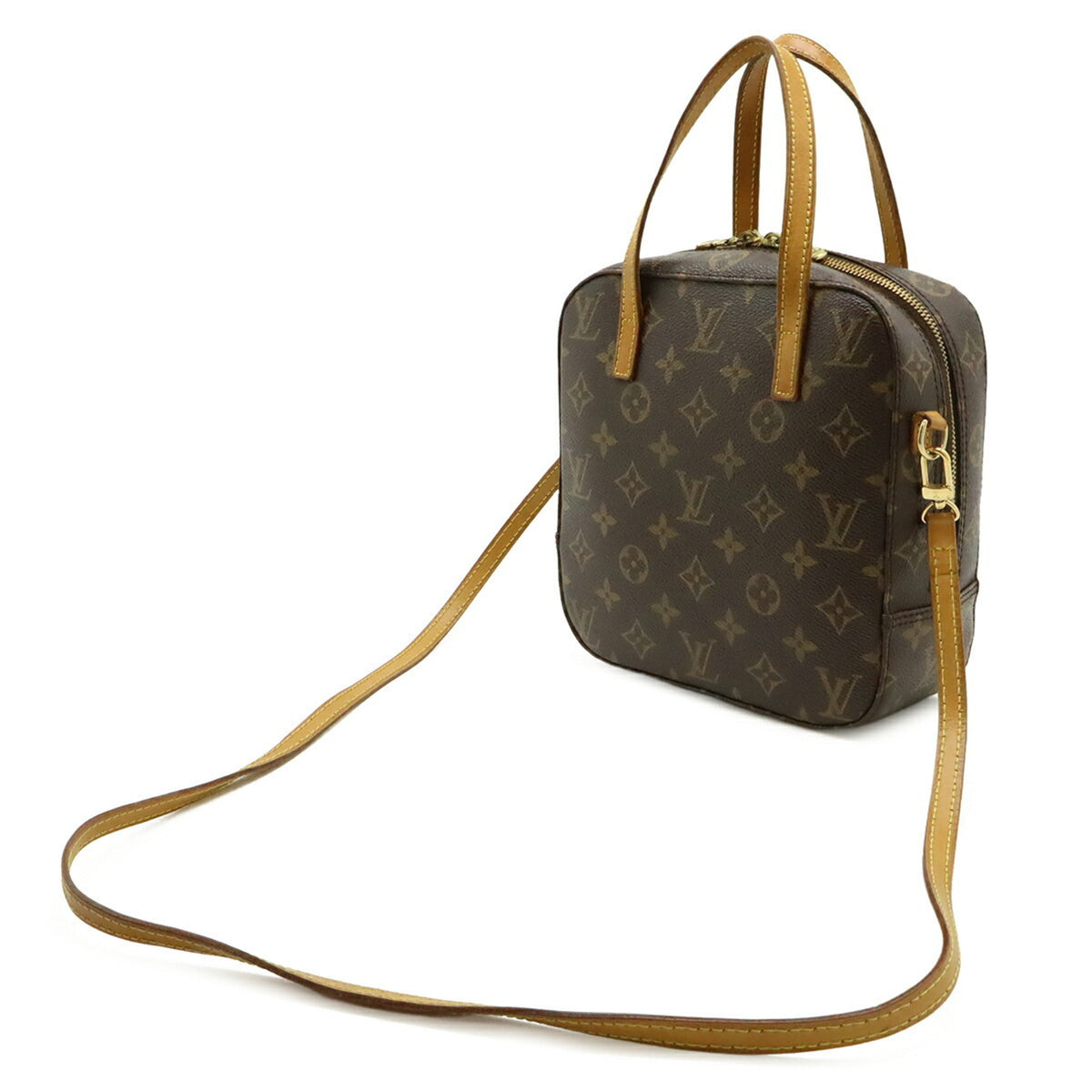 Louis Vuitton Brown Galle Monogram White Monogram Handbag Shoulder Bag (Pre-Owned)