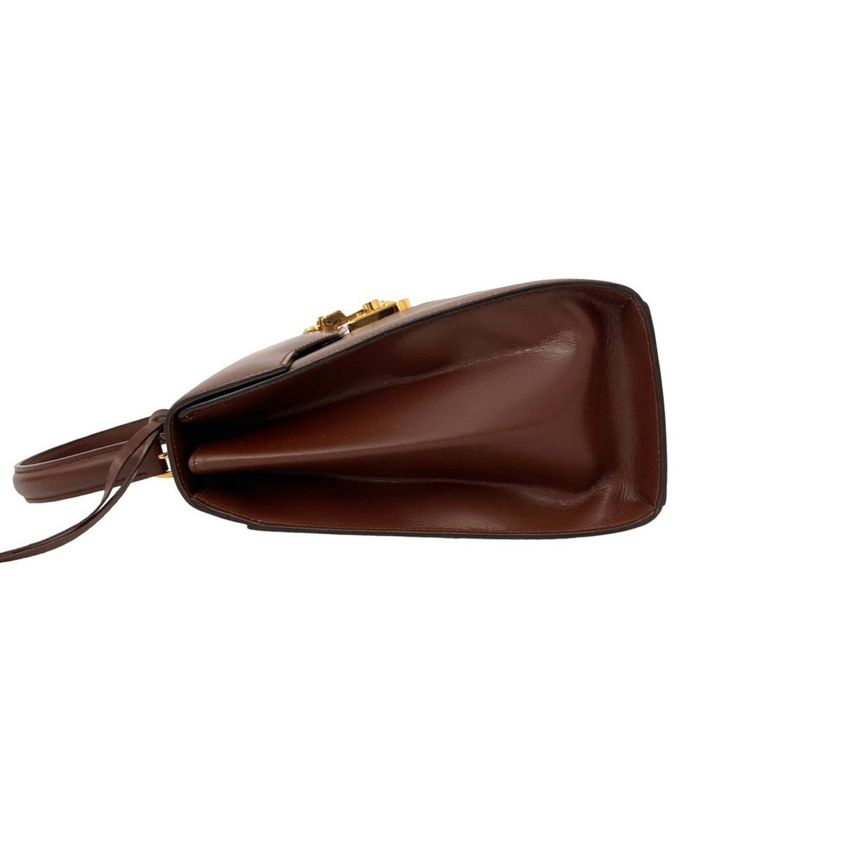 Gucci Brown Leather Handbag Shoulder Bag (Pre-Owned)