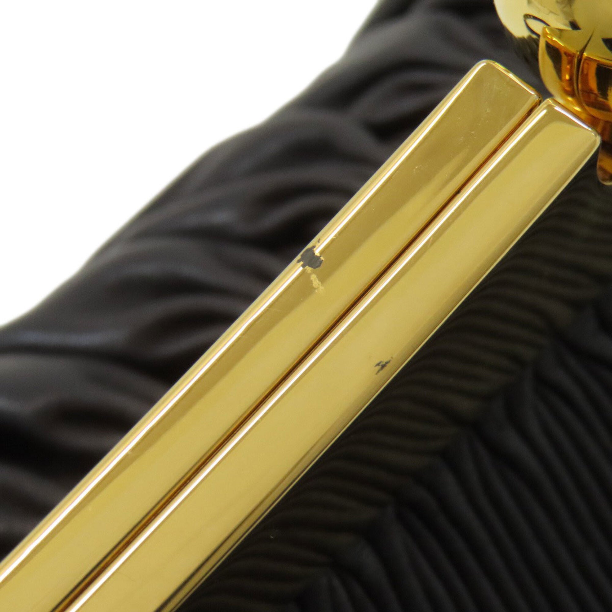 Miu Miu Black Leather Shoulder Bag (Pre-Owned)