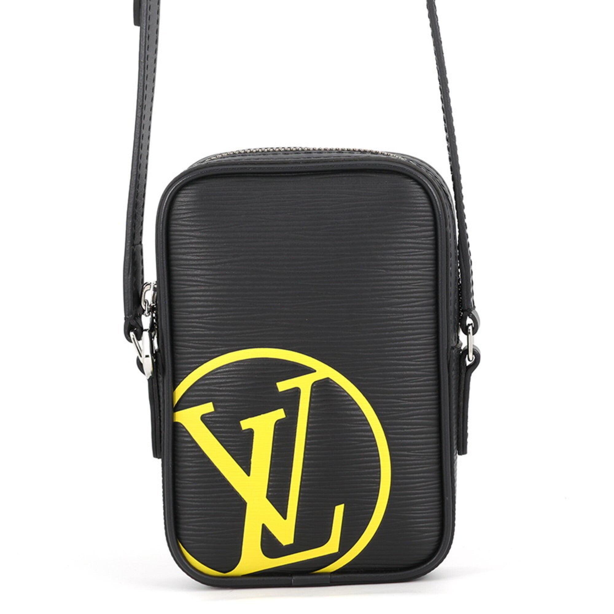 Louis Vuitton Black Noir Leather Handbag Shoulder Bag (Pre-Owned)
