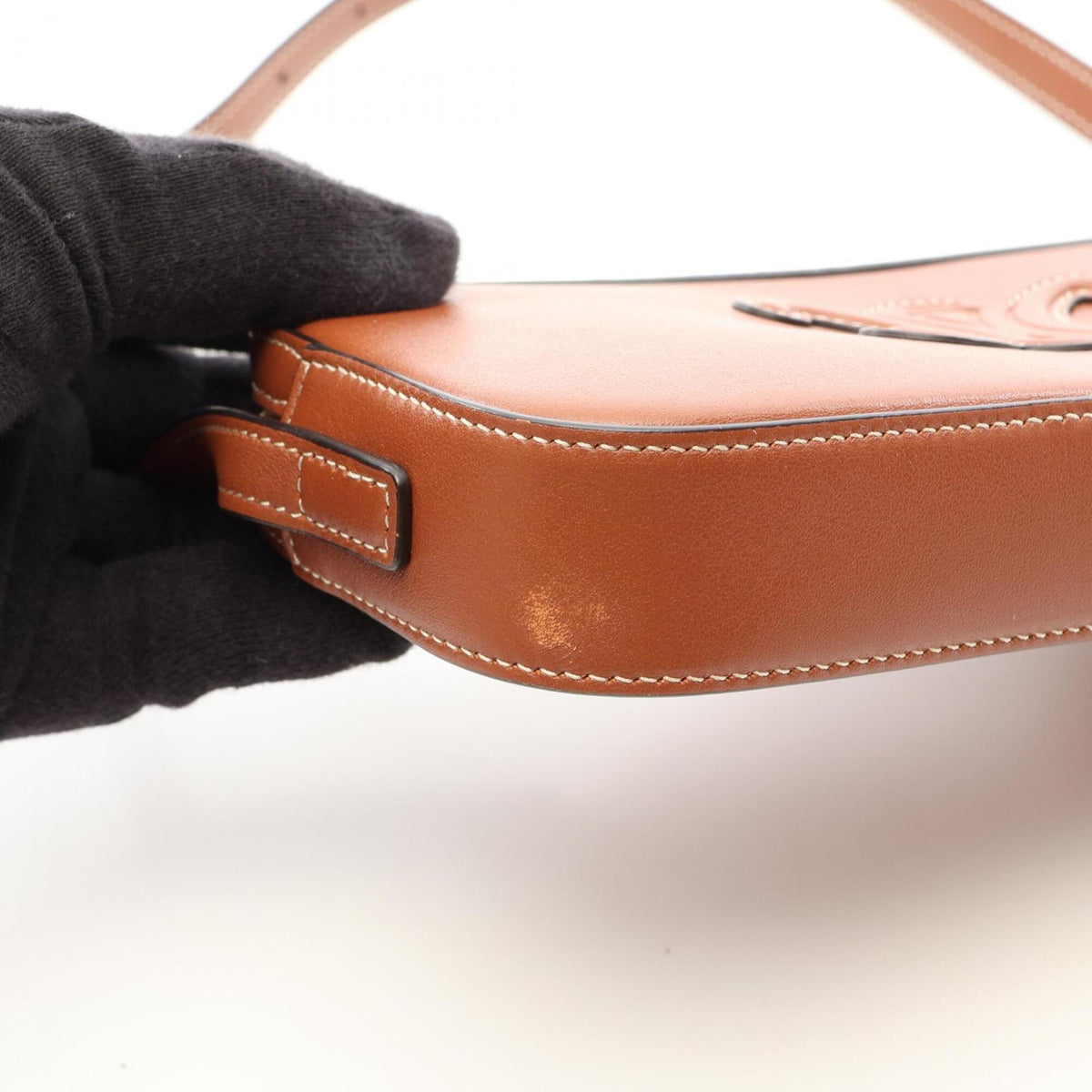 Celine Brown Leather Handbag Shoulder Bag (Pre-Owned)