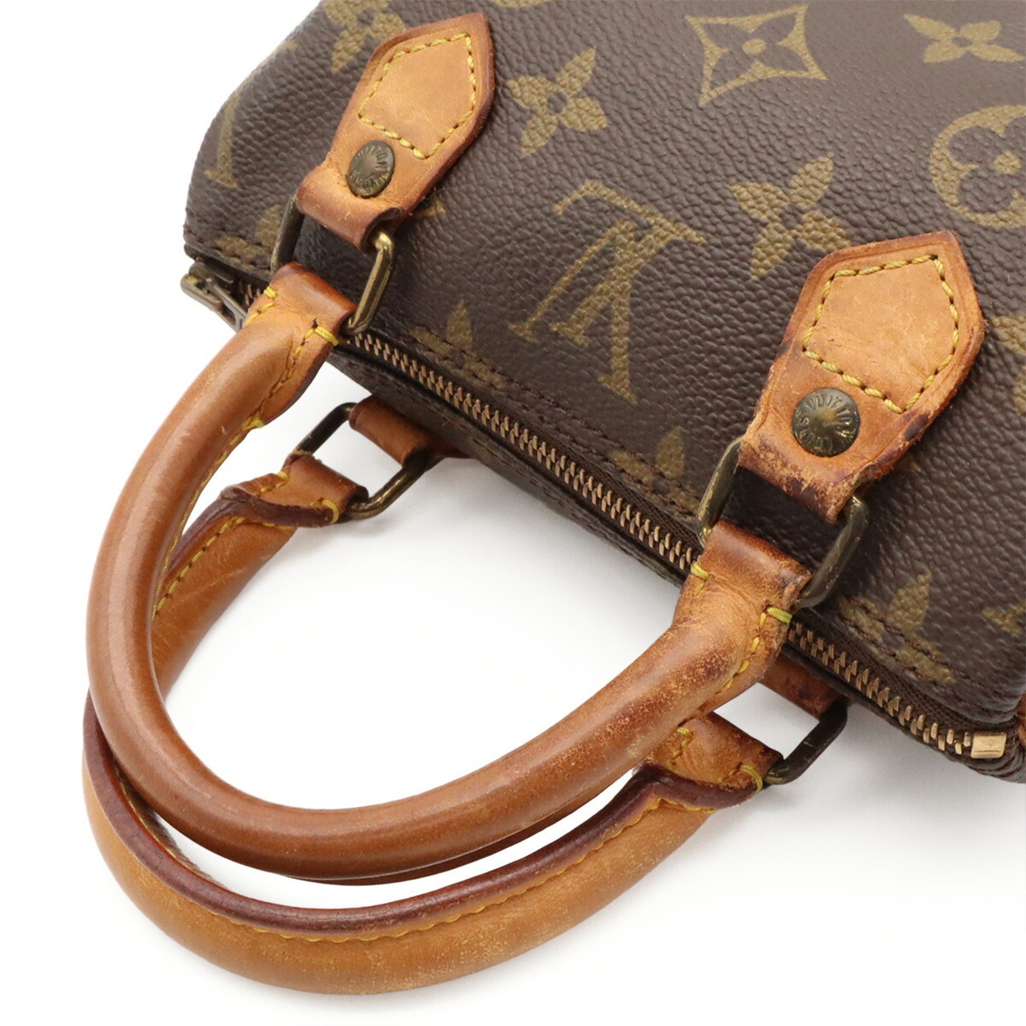 Louis Vuitton Brown Monogram Mini Handbag Pouch Shoulder Bag (Pre-Owned)