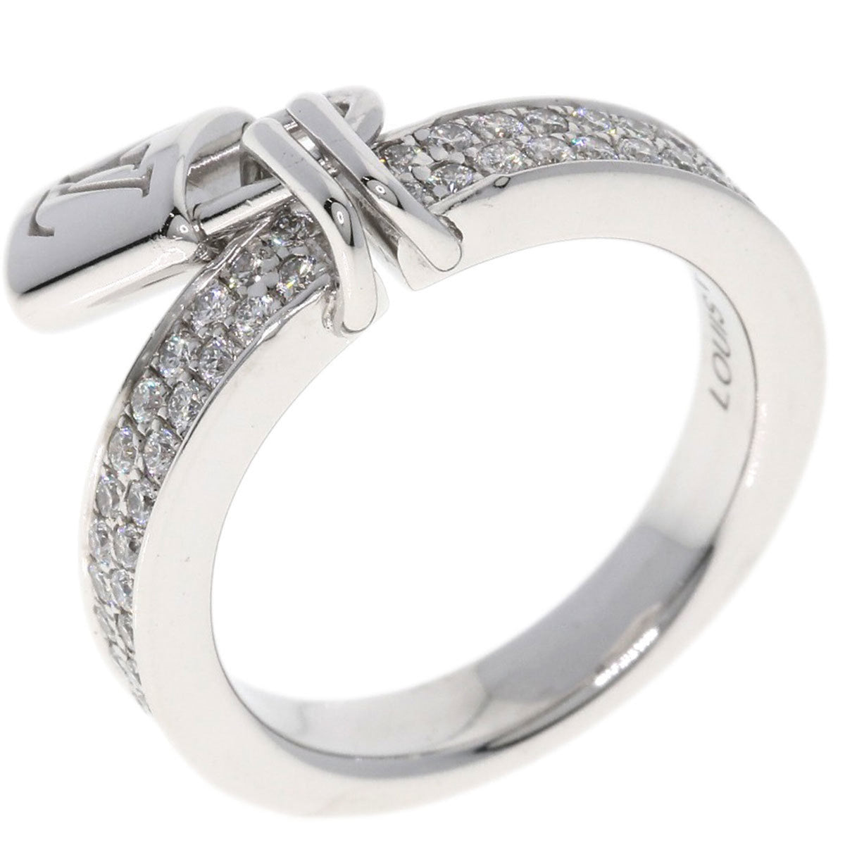 Louis Vuitton White Gold (18K) Band Ring (Pre-Owned)