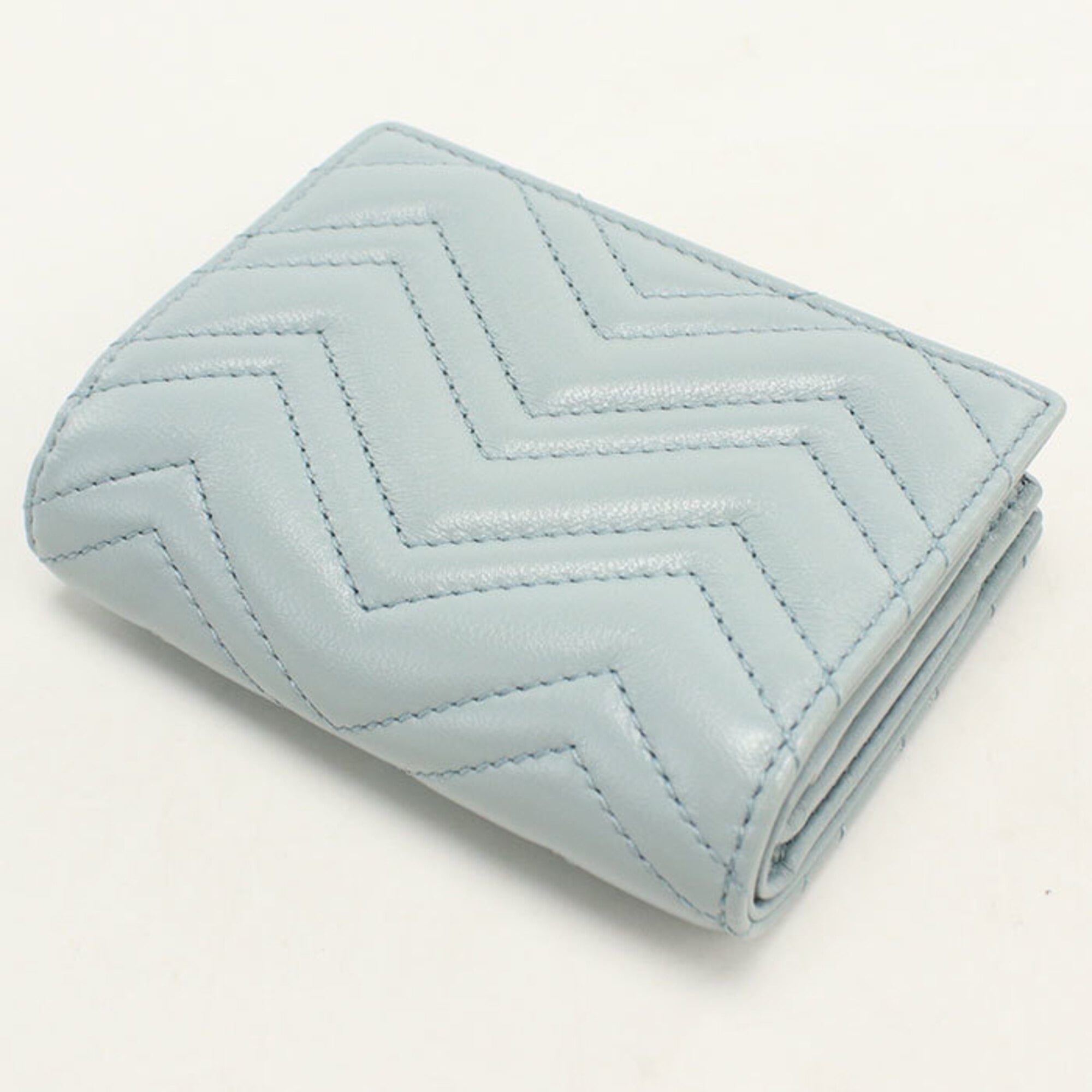 Gucci Blue Leather Wallet (Bi-Fold) (Pre-Owned)