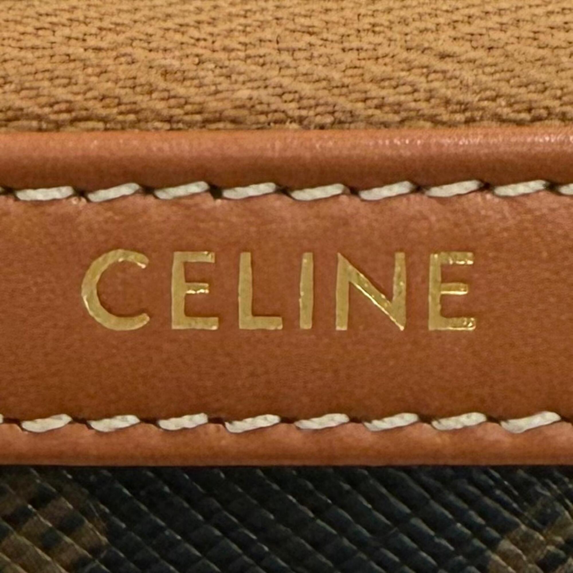 Celine Canvas Leather Pouch (Pre-Owned)