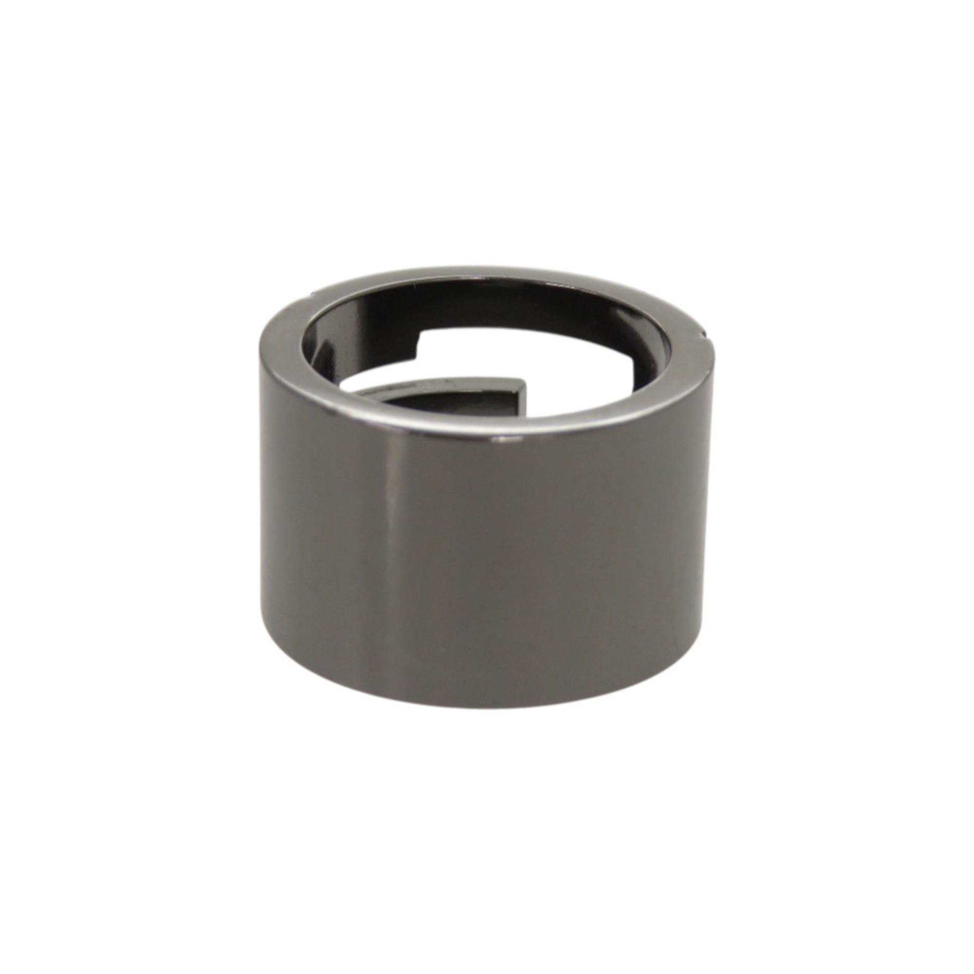 Gucci Gunmetal Silver 925 Band Ring (Pre-Owned)