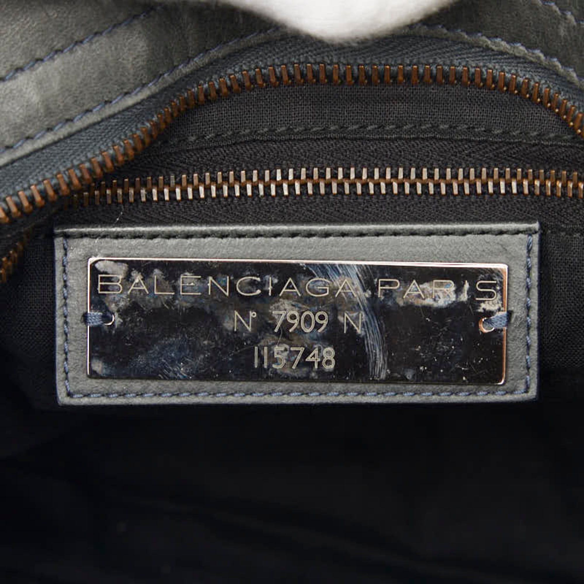 Balenciaga Green Leather Handbag Shoulder Bag (Pre-Owned)