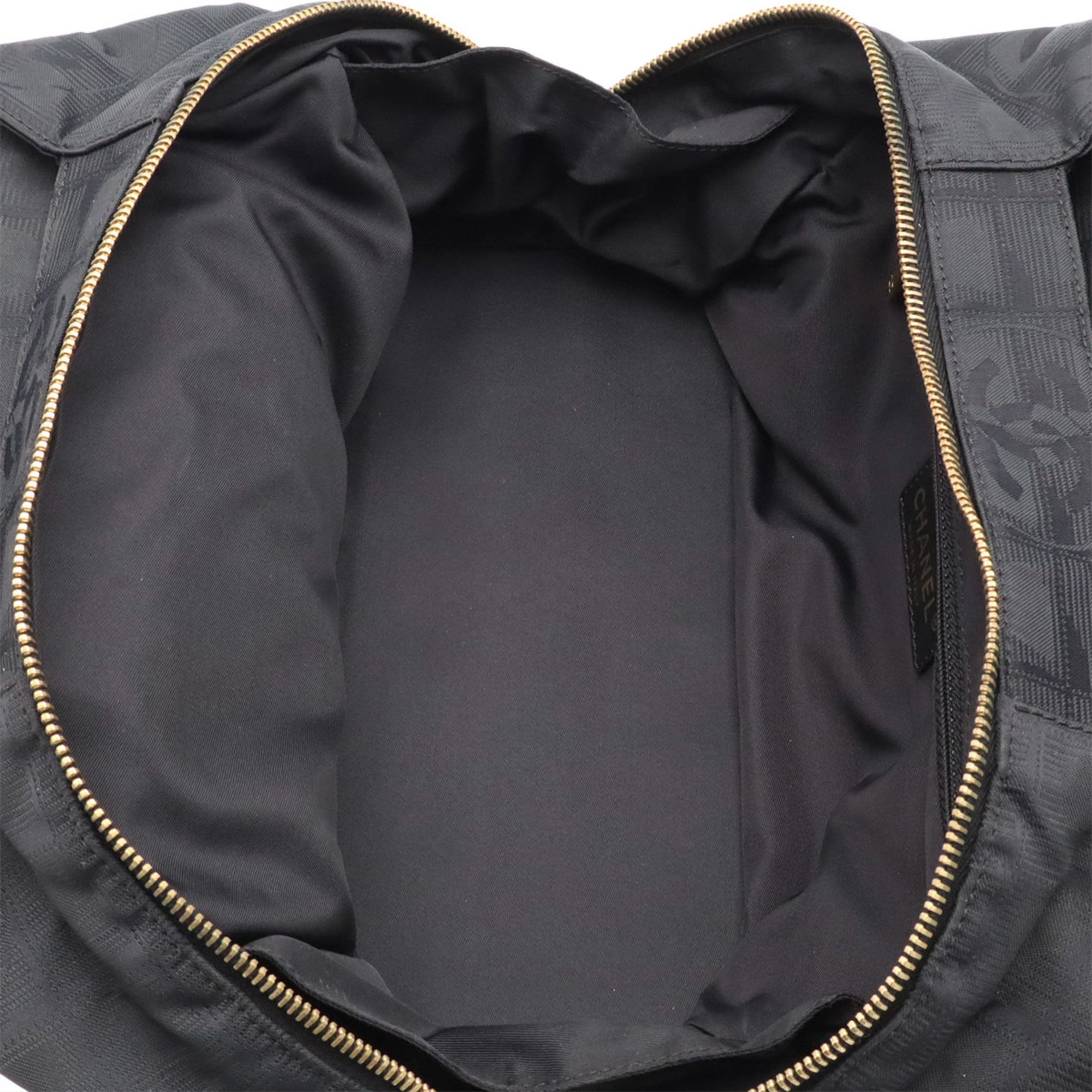 Chanel Black New Travel Line Handbag Tote Bag (Pre-Owned)