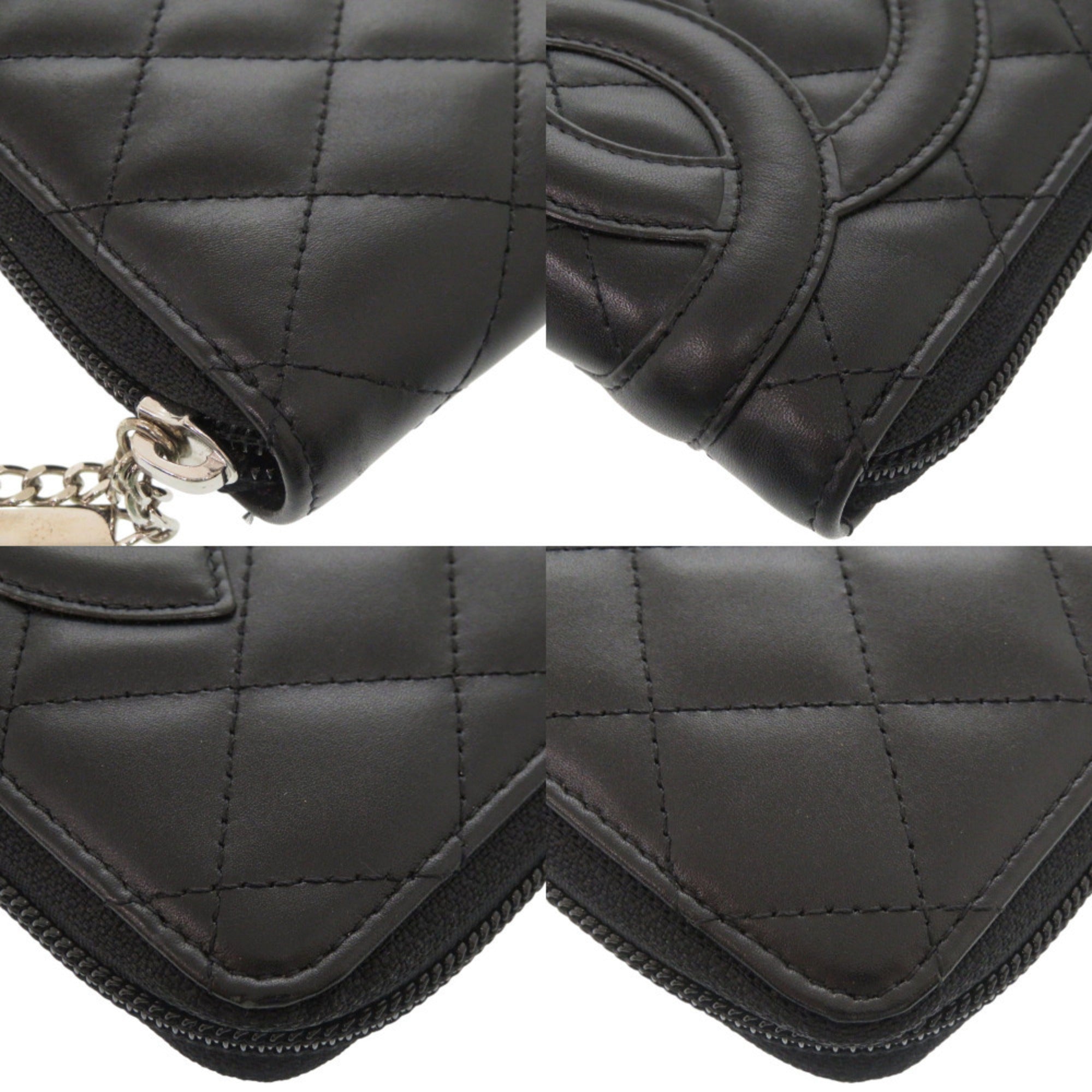Chanel Black Pink Cambon Ligne Wallet (Bi-Fold) (Pre-Owned)