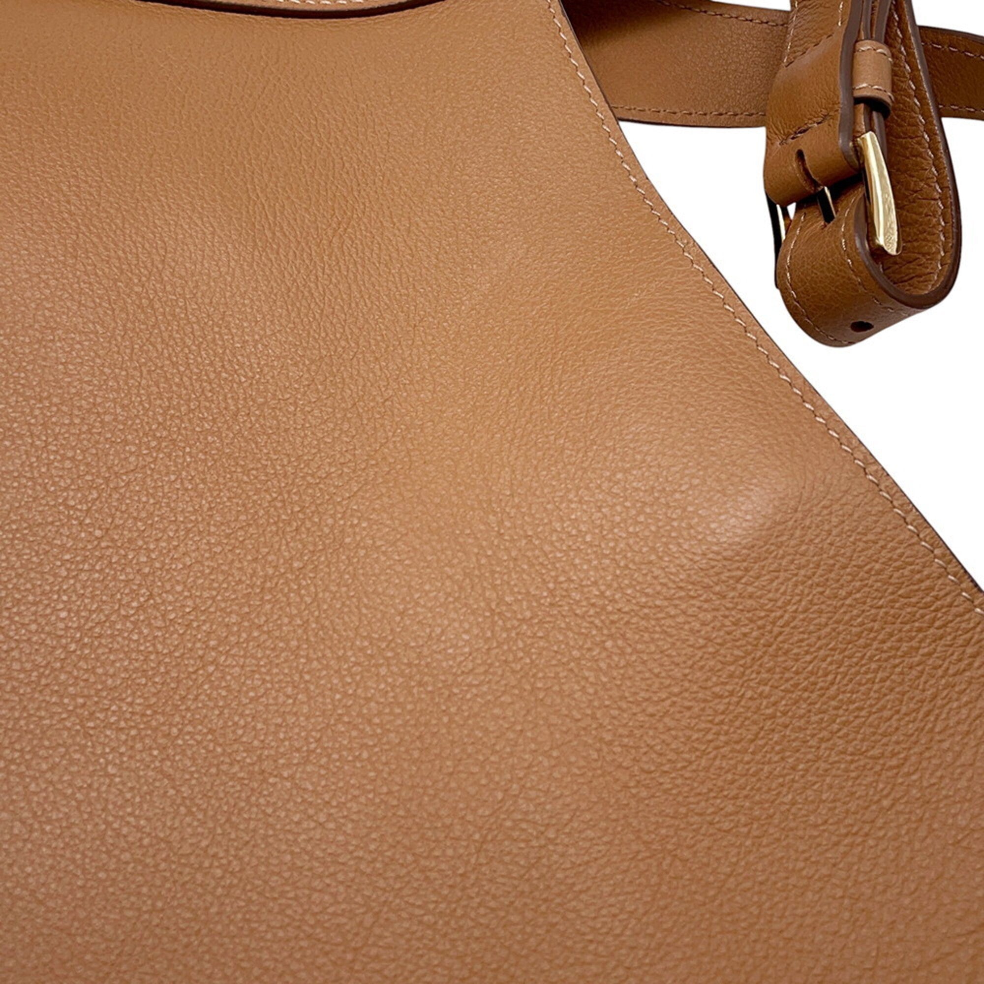 Prada Brown Leather Handbag Tote Bag (Pre-Owned)
