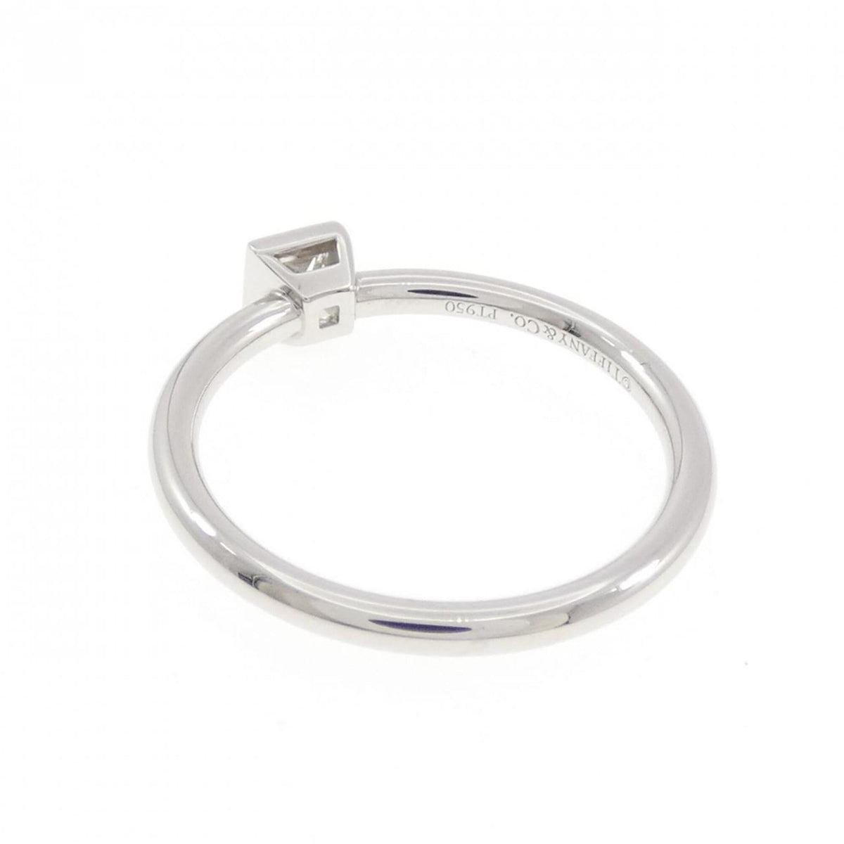 Tiffany Platinum Platinum 950 Band Ring (Pre-Owned)
