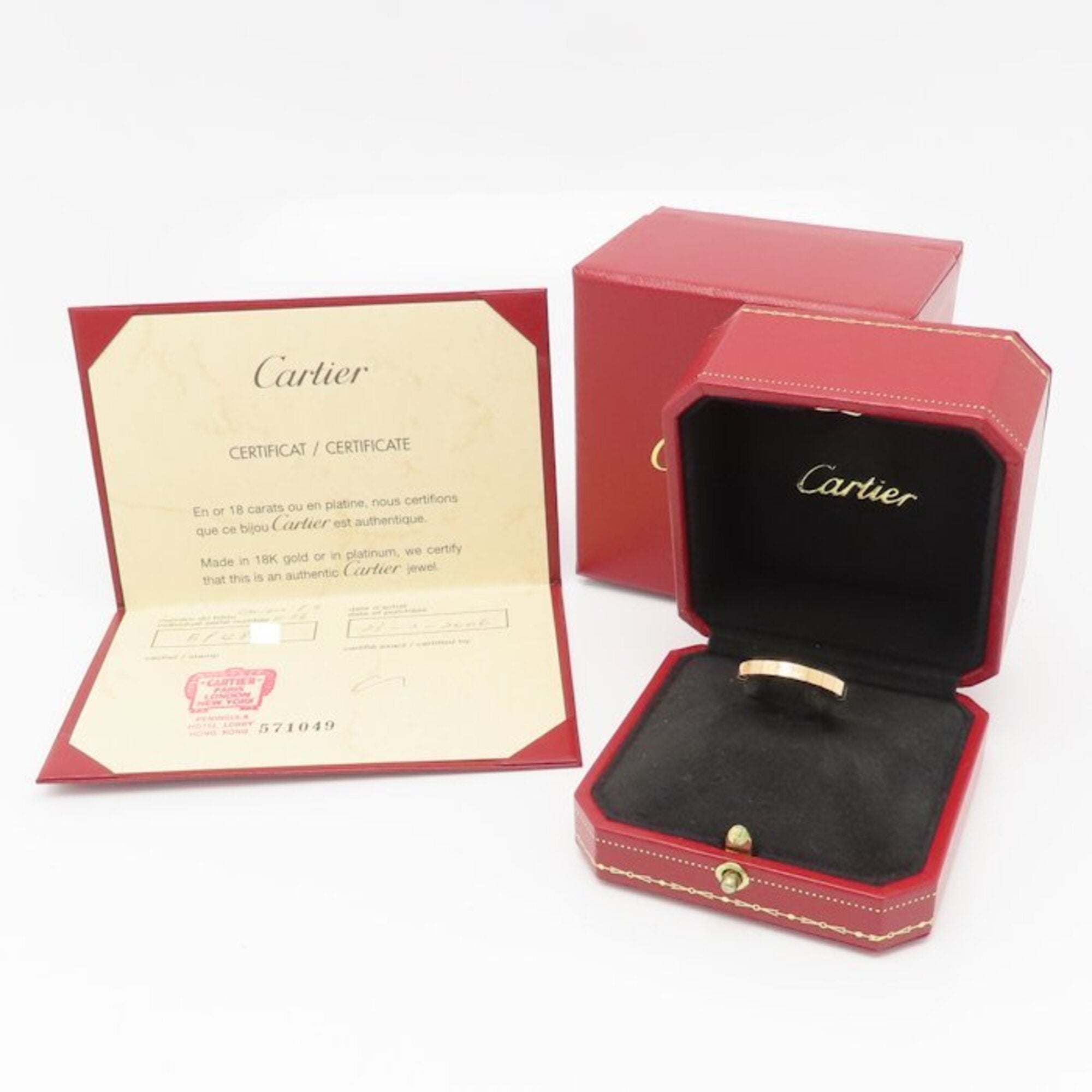 Cartier Pink Gold (18K) Band Ring (Pre-Owned)