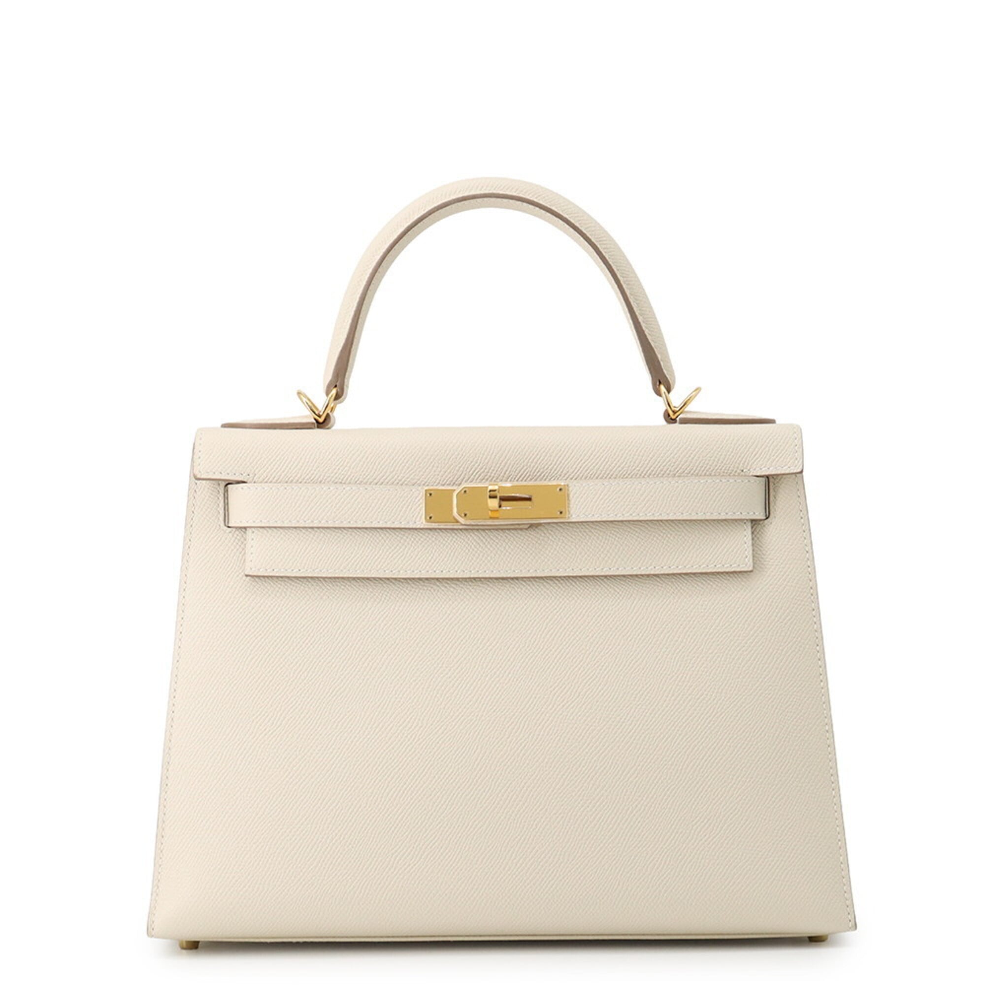 Hermes Beige Ivory Epsom Leather Handbag (Pre-Owned)