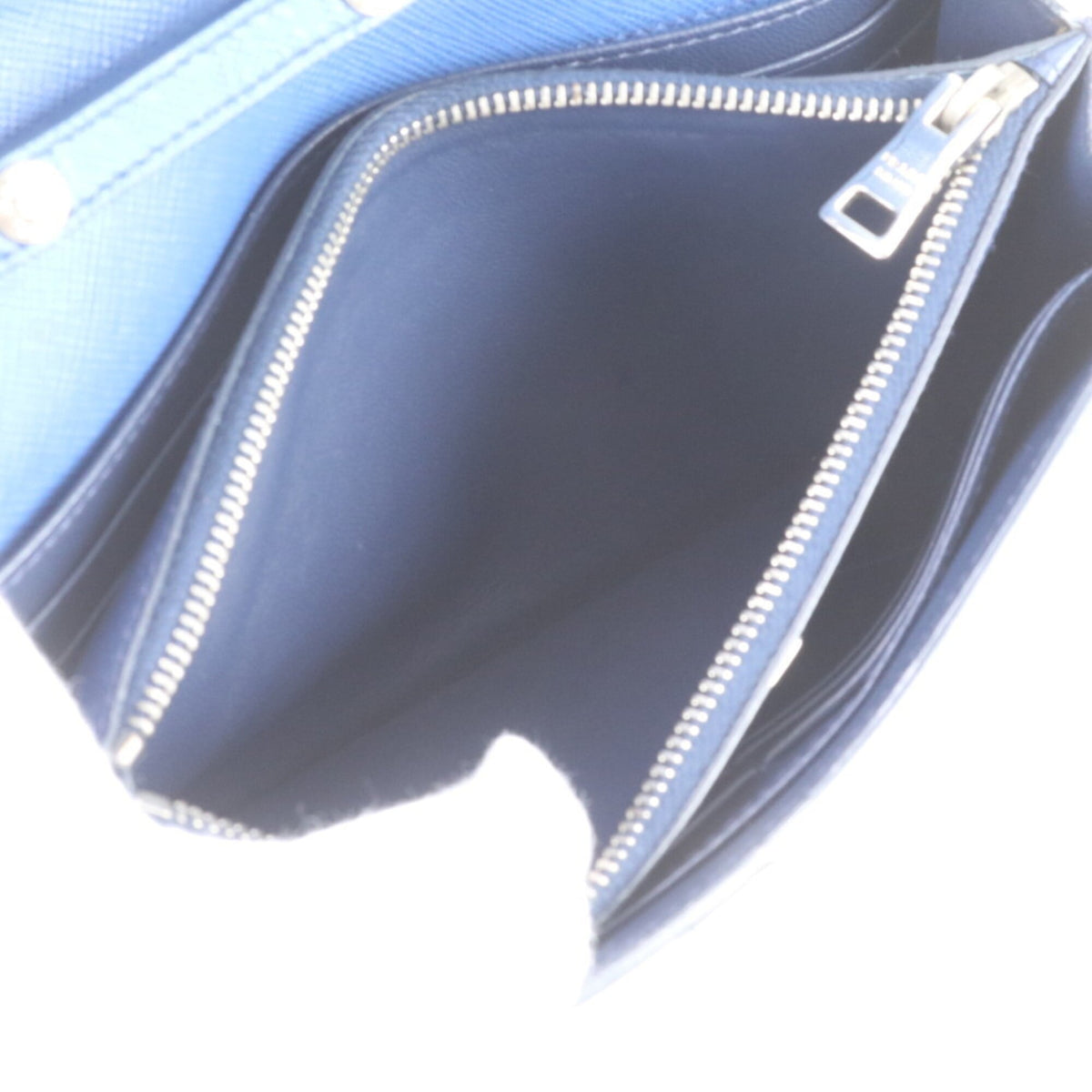 Prada Blue Leather Crossbody Bag Shoulder Bag (Pre-Owned)