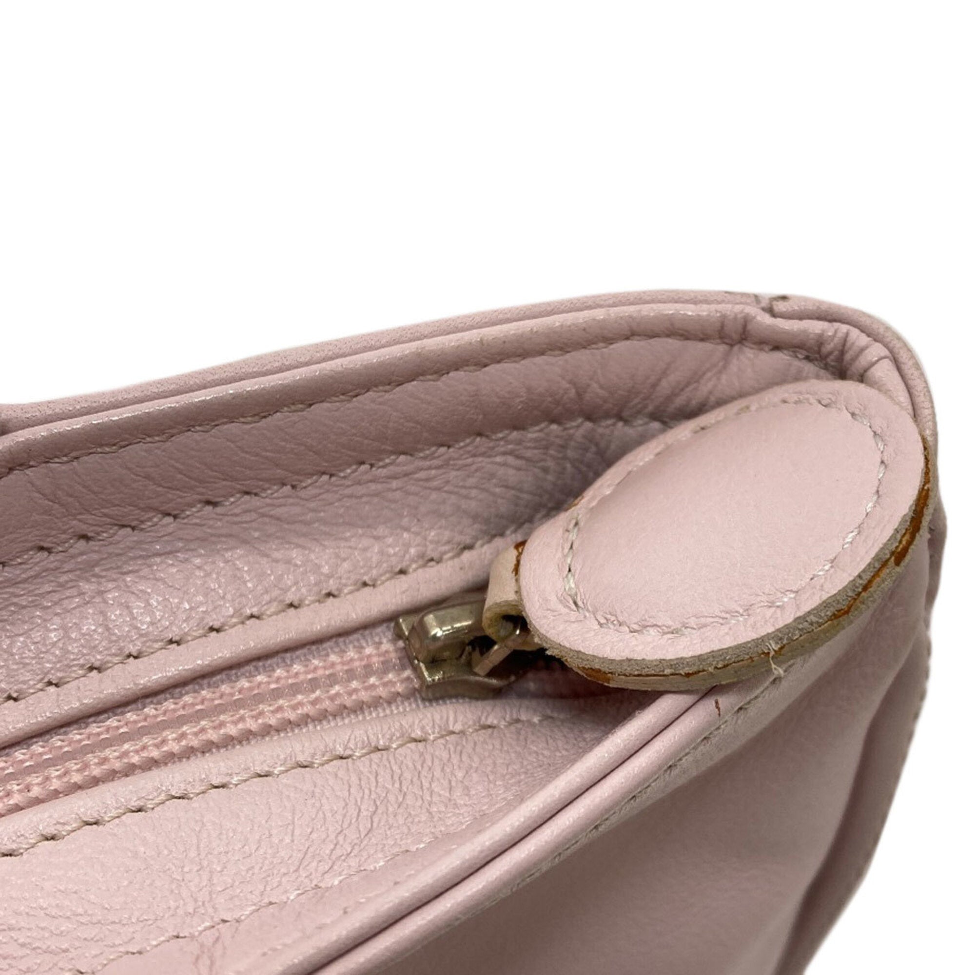 Longchamp Pink Leather Handbag (Pre-Owned)