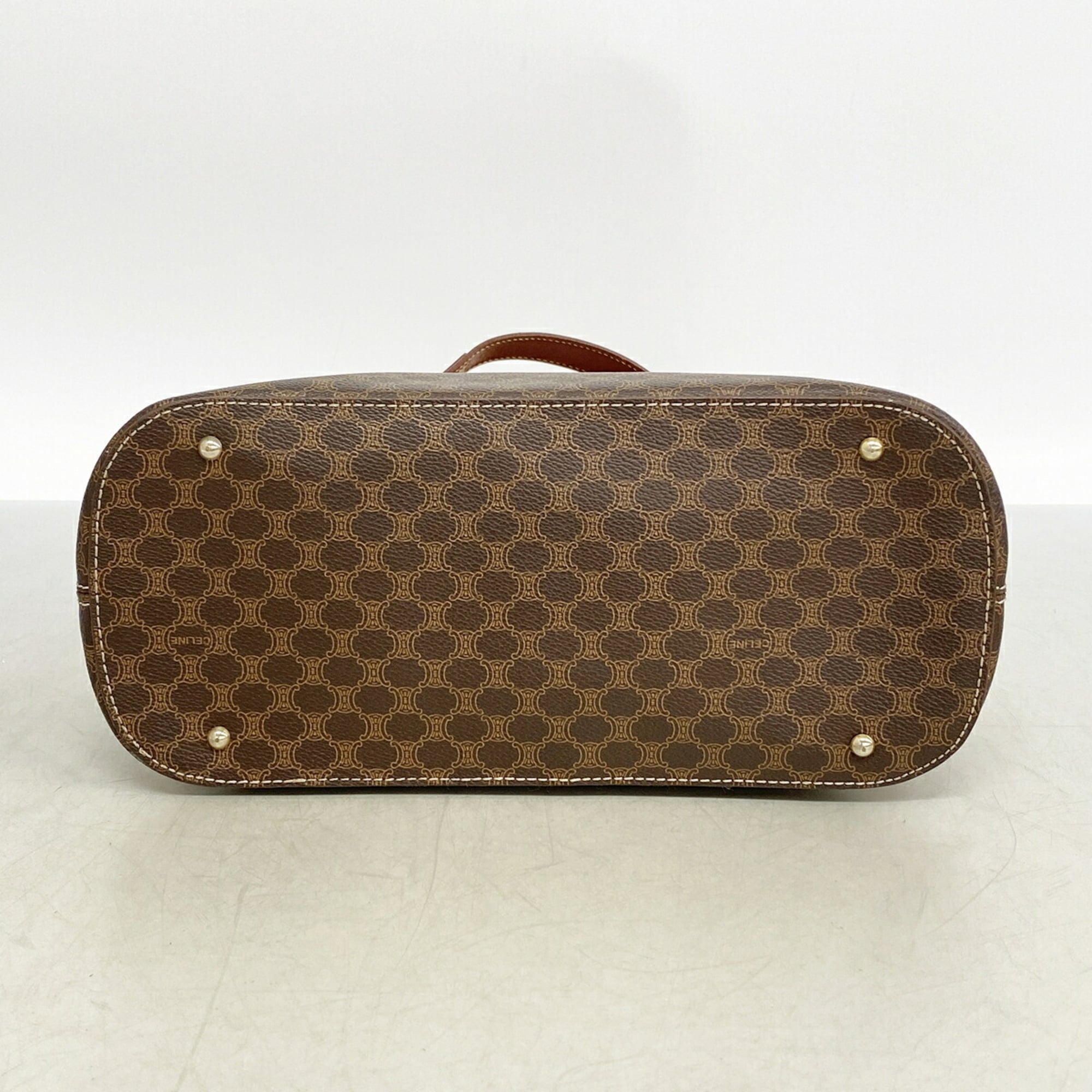 Celine Brown Pvc Handbag (Pre-Owned)