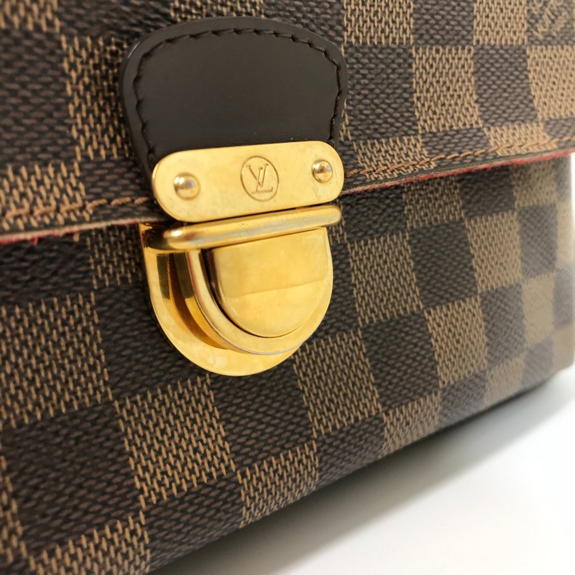 Louis Vuitton Brown Damier Canvas Ebene Damier Canvas Shoulder Bag (Pre-Owned)