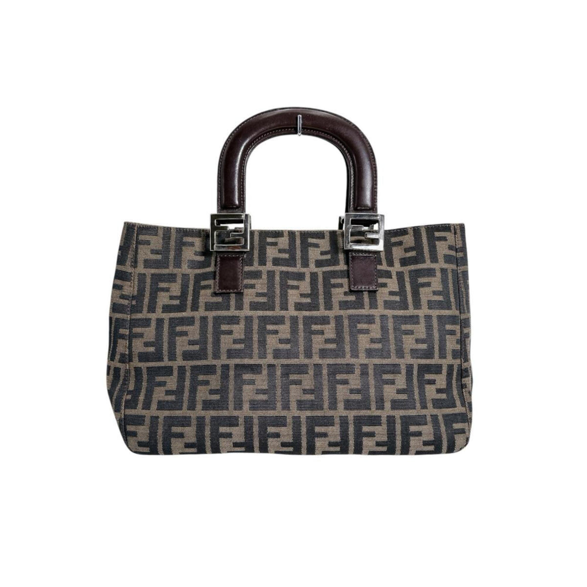 Fendi Brown Zucca Shoulder Bag (Pre-Owned)