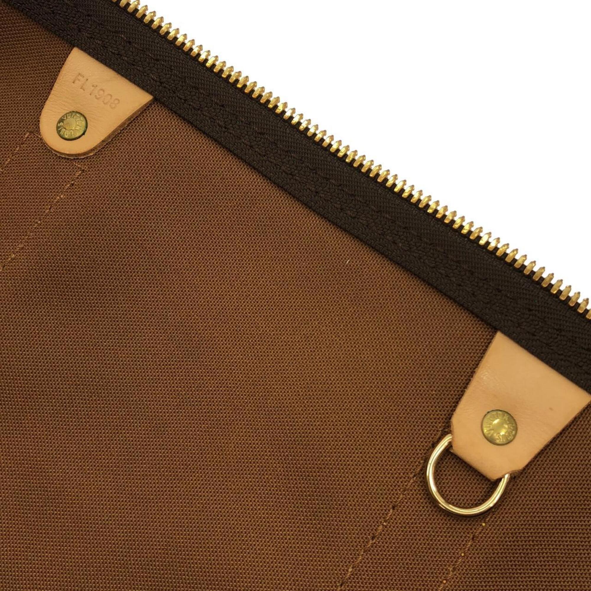 Louis Vuitton Marron Coated Canvas Boston Bag (Pre-Owned)