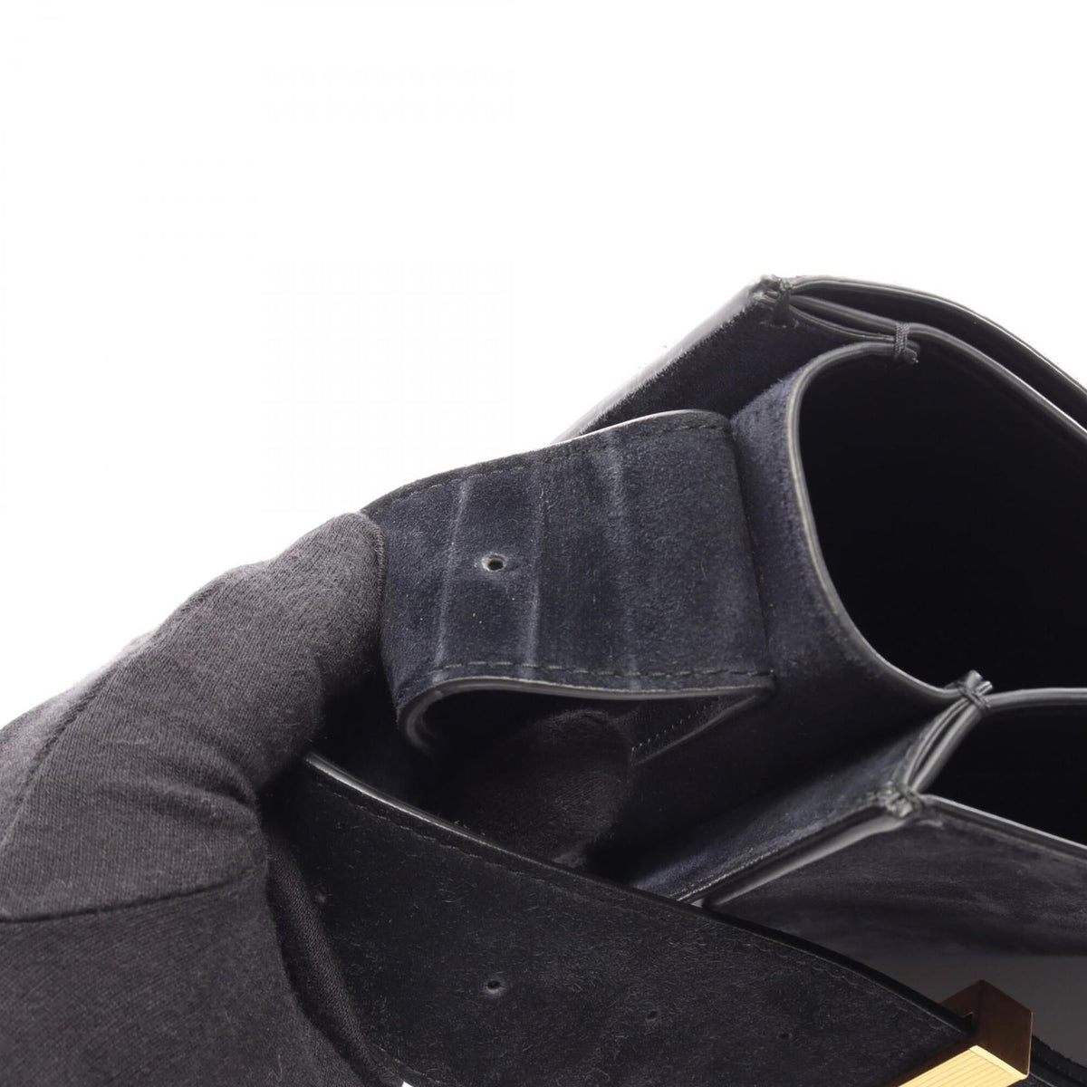 Bottega Veneta Navy Suede Handbag Shoulder Bag (Pre-Owned)