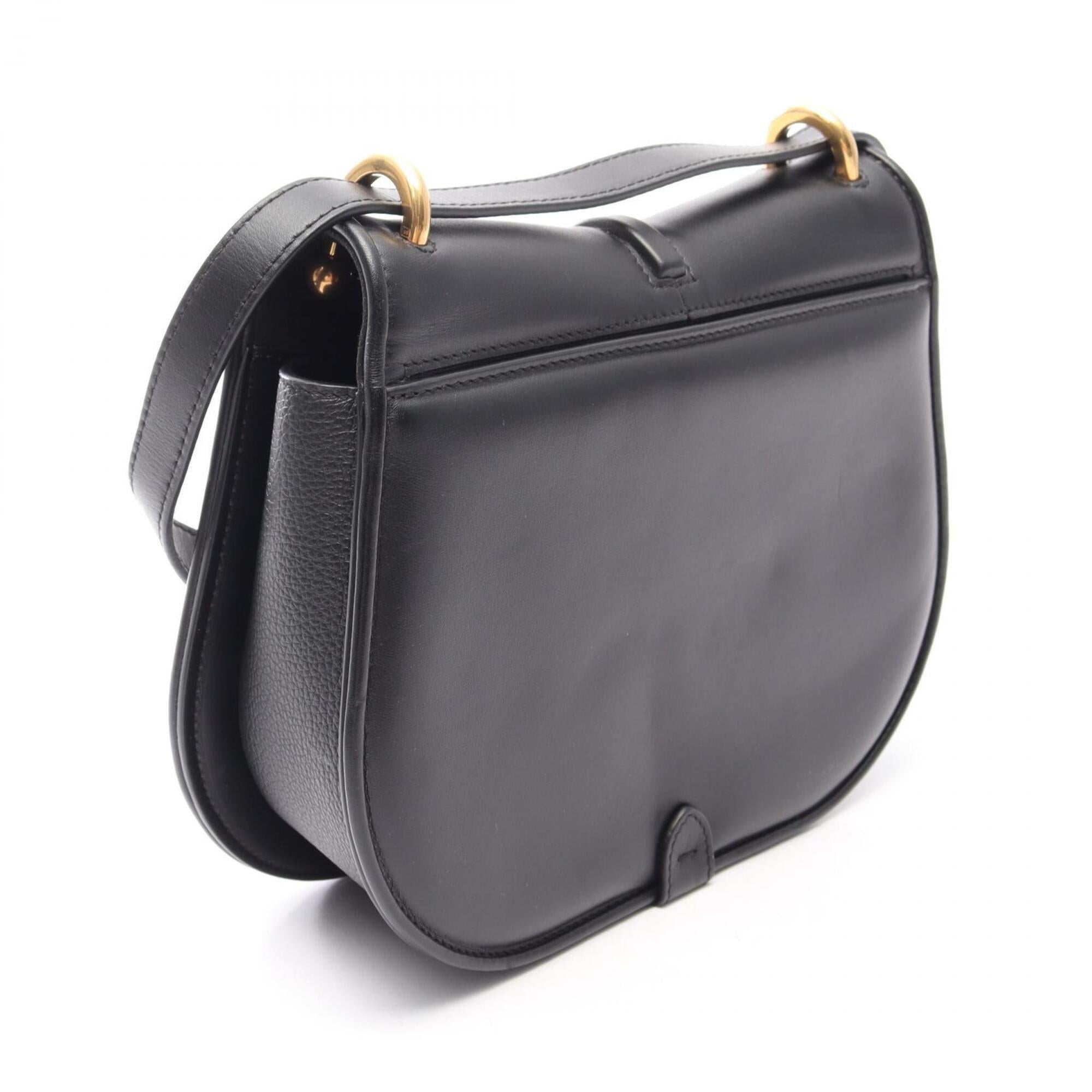 Fendi Black Leather Handbag Shoulder Bag (Pre-Owned)