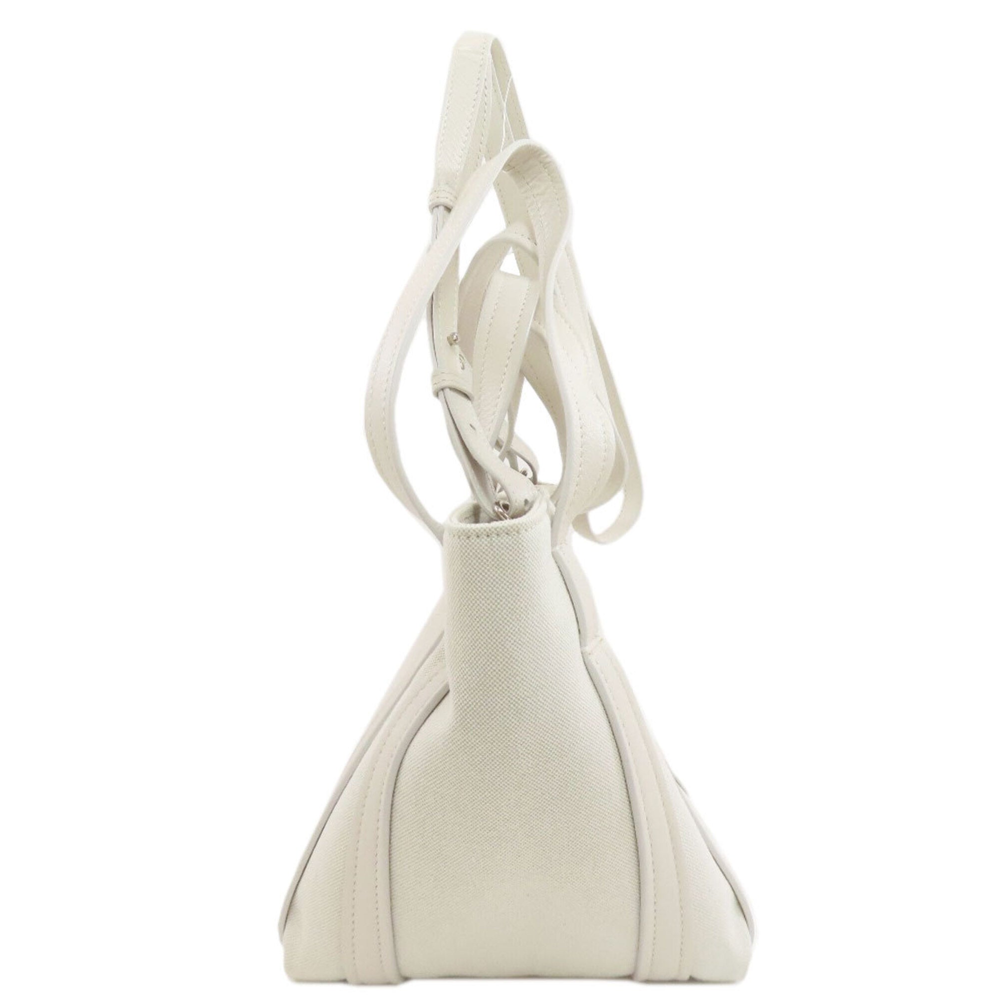 Balenciaga White Canvas Handbag (Pre-Owned)