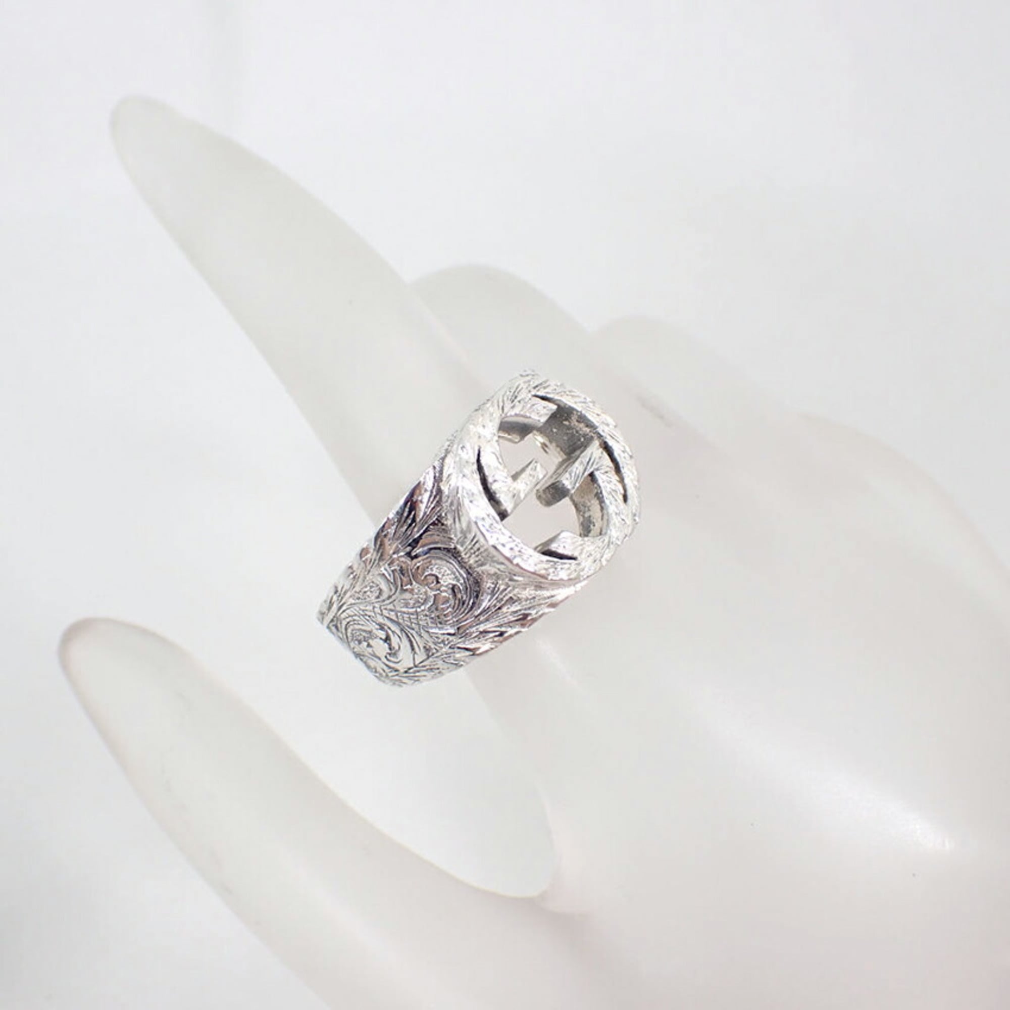 Gucci Sterling Silver 925 Band Ring (Pre-Owned)