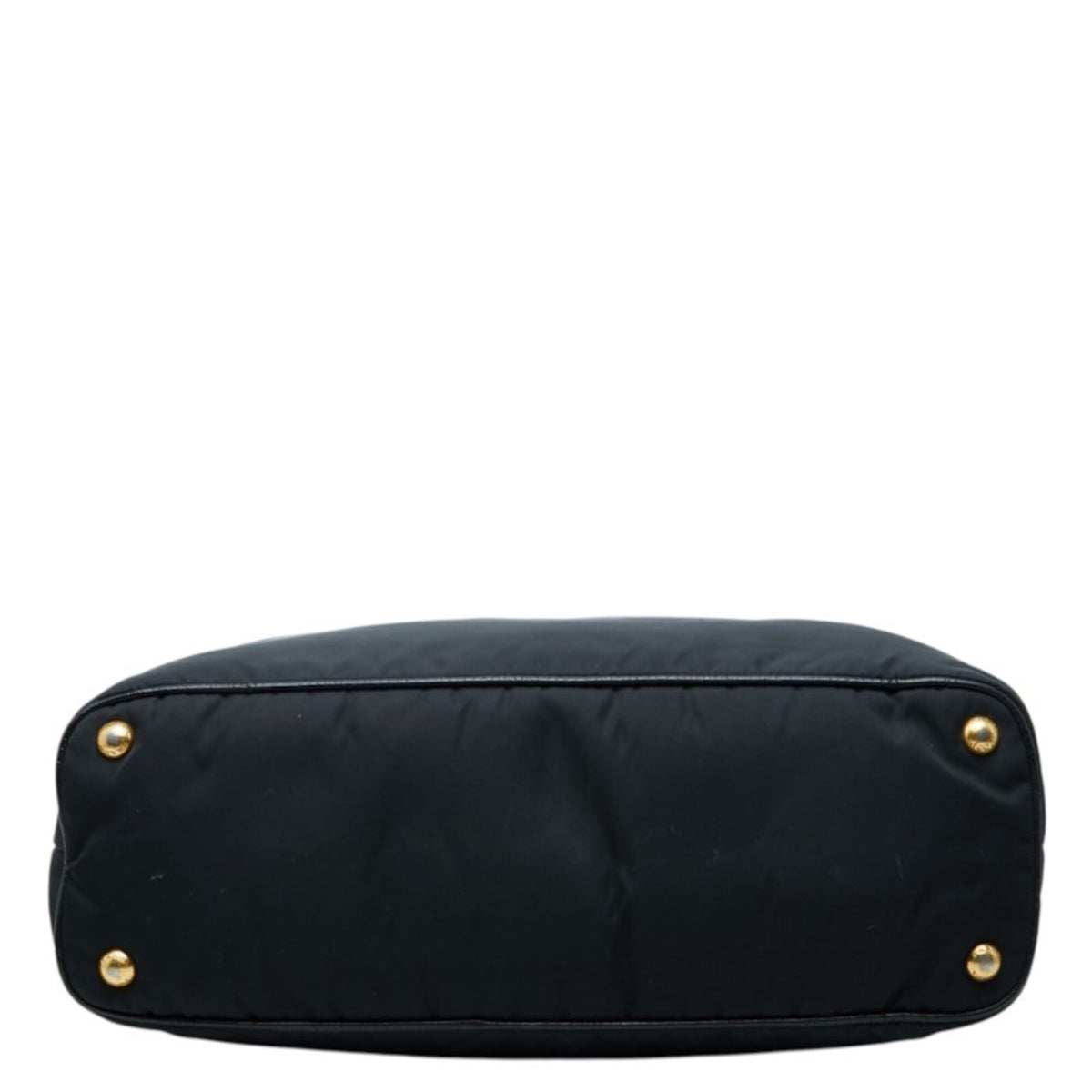Prada Black Nylon Leather Tote Bag (Pre-Owned)