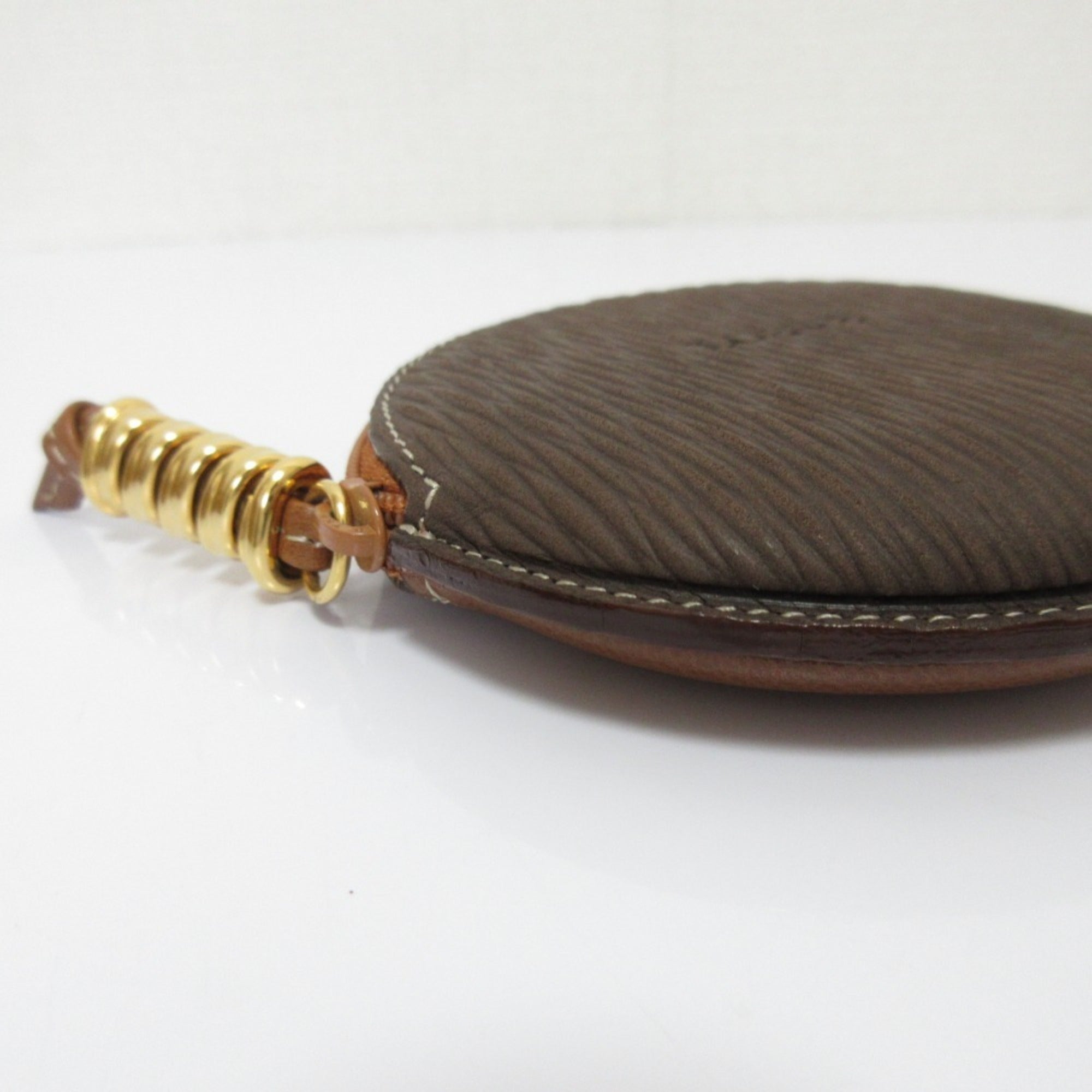 Loewe Brown Leather Coin Purse/Coin Case (Pre-Owned)