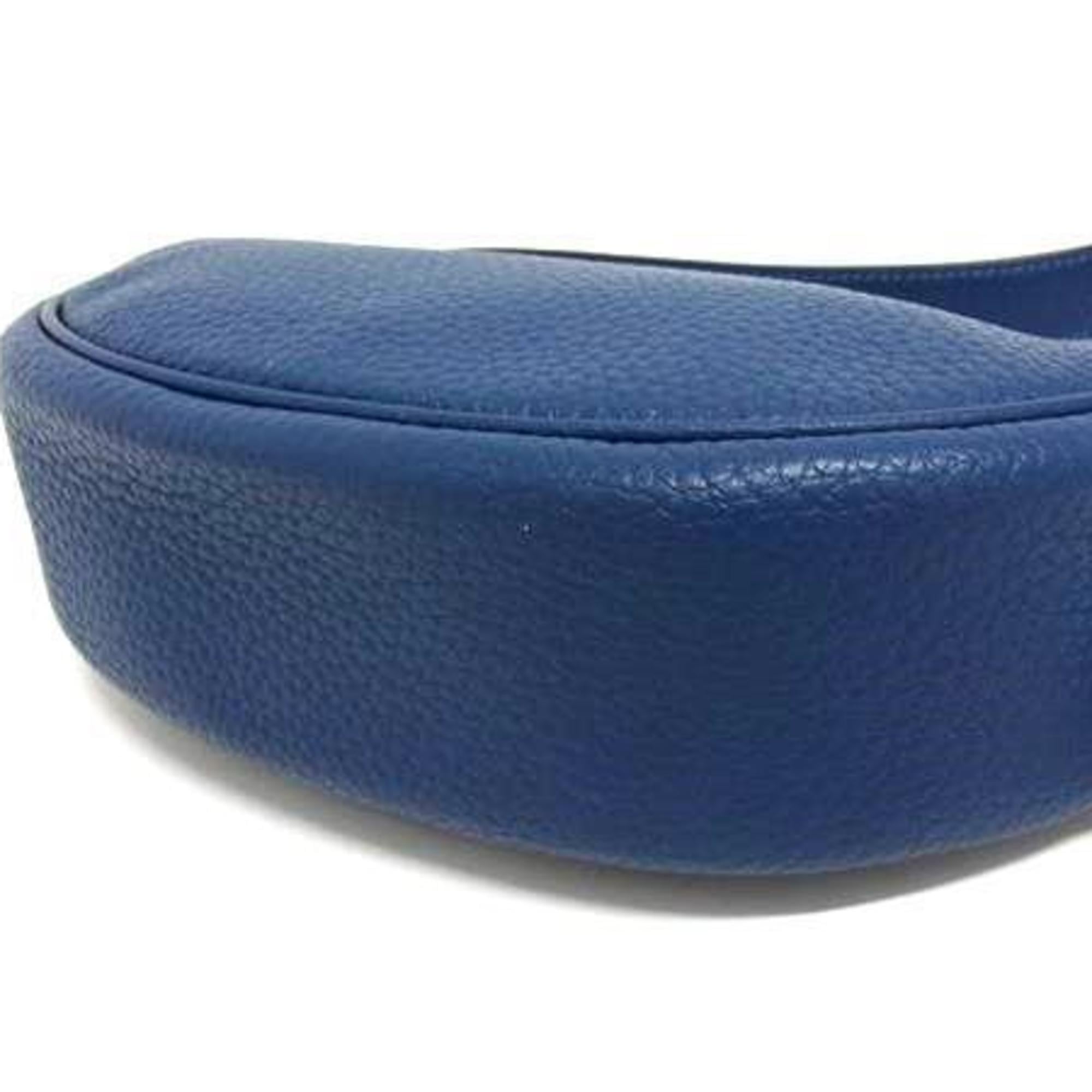 Coach Blue Leather Handbag Shoulder Bag Tote Bag (Pre-Owned)